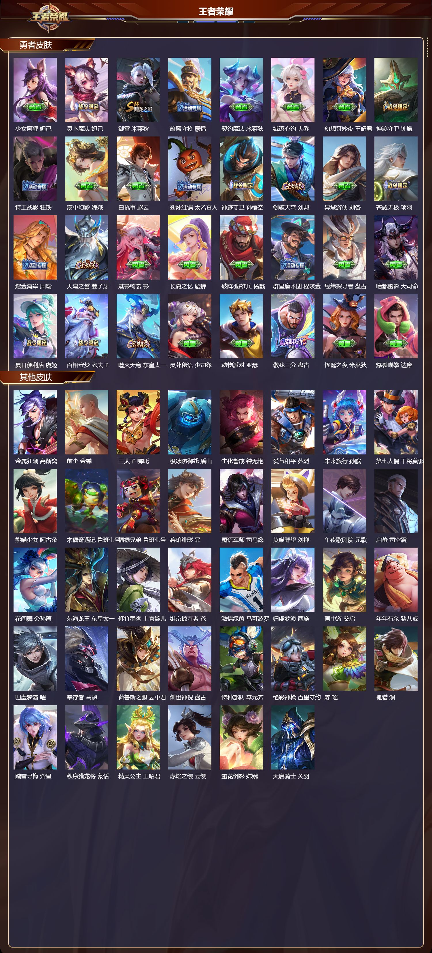 WZQM3474335王者荣耀账号详情图6