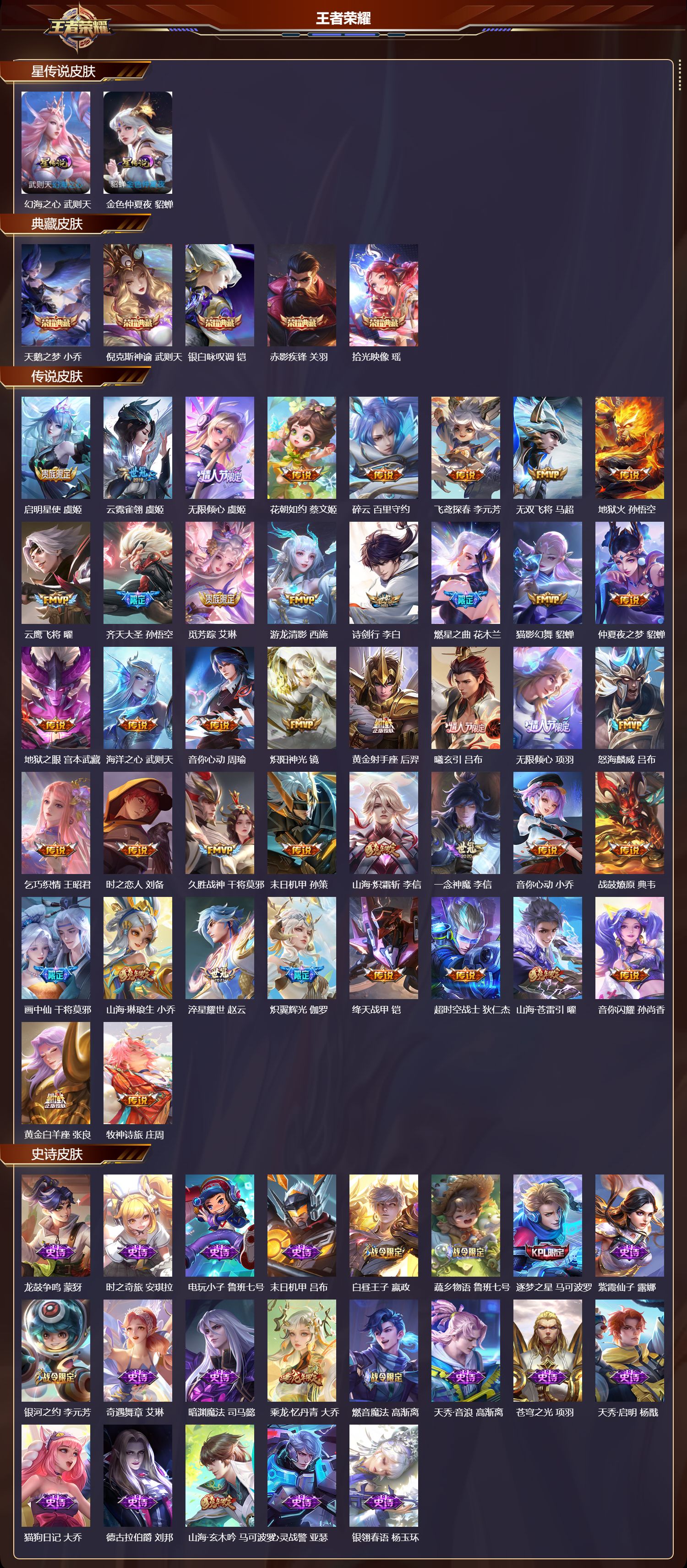 WZQM3474347王者荣耀账号详情图3