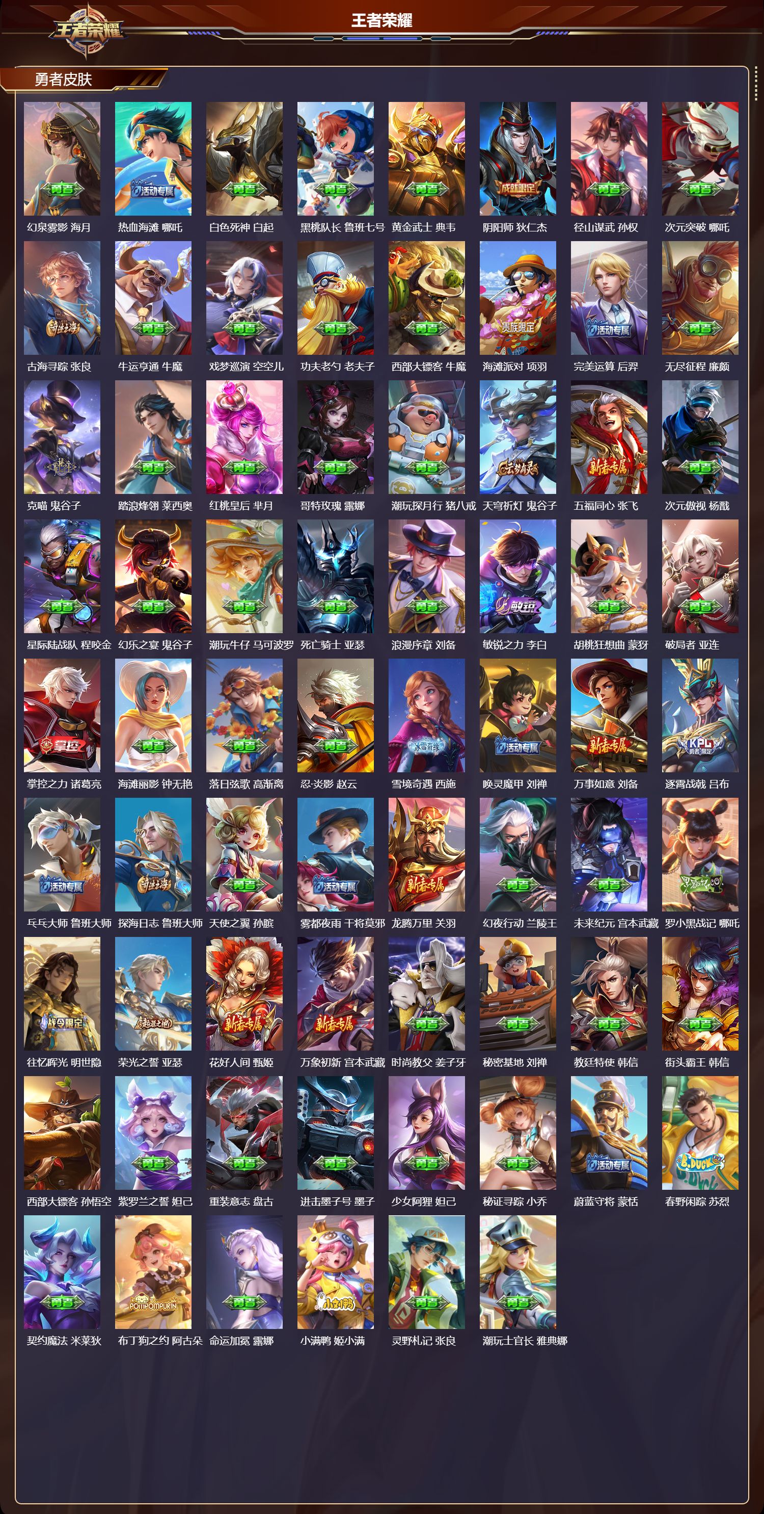 WZQM3474333王者荣耀账号详情图4