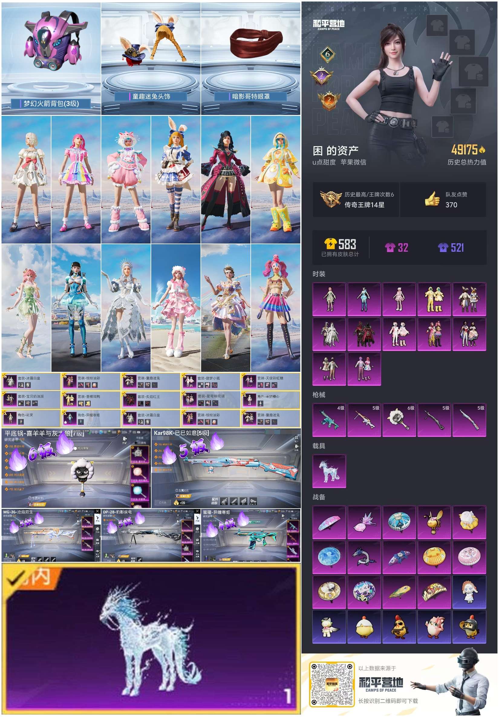 HPSJ3447788和平精英账号详情图4