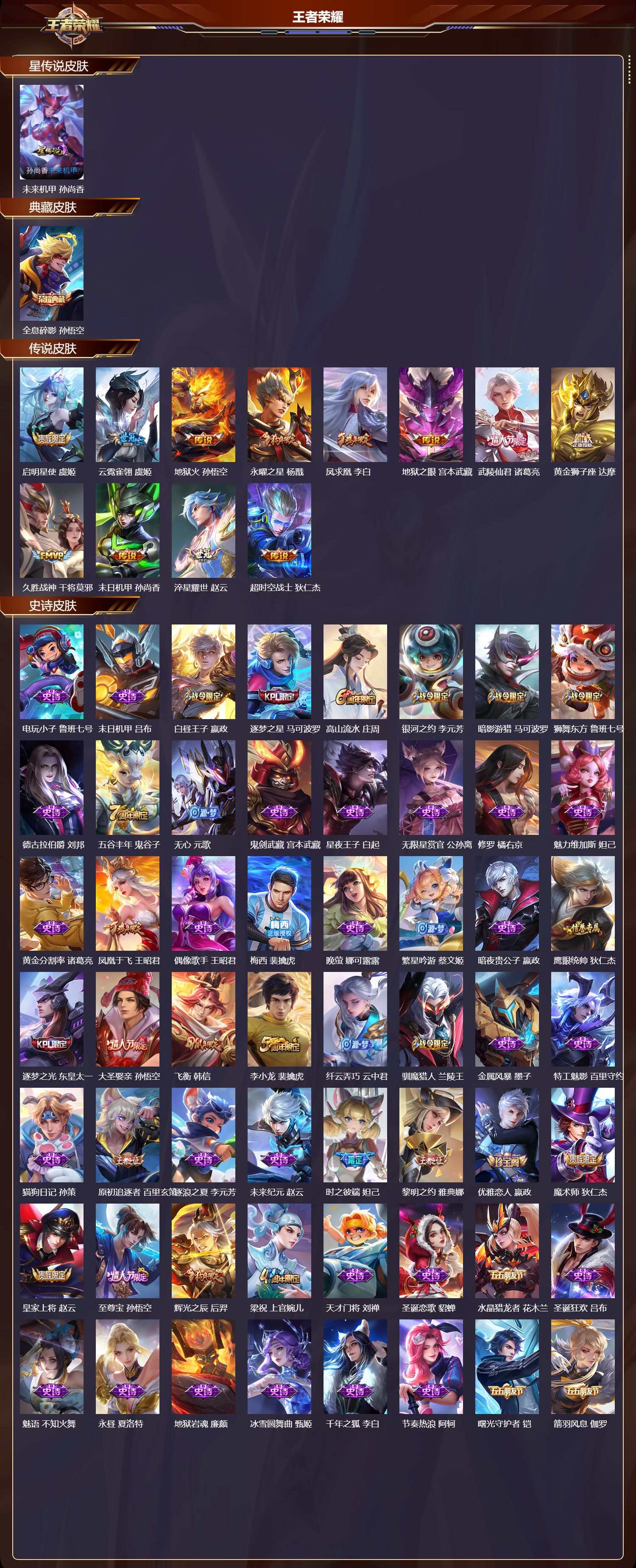 WZMK3465527王者荣耀账号详情图2