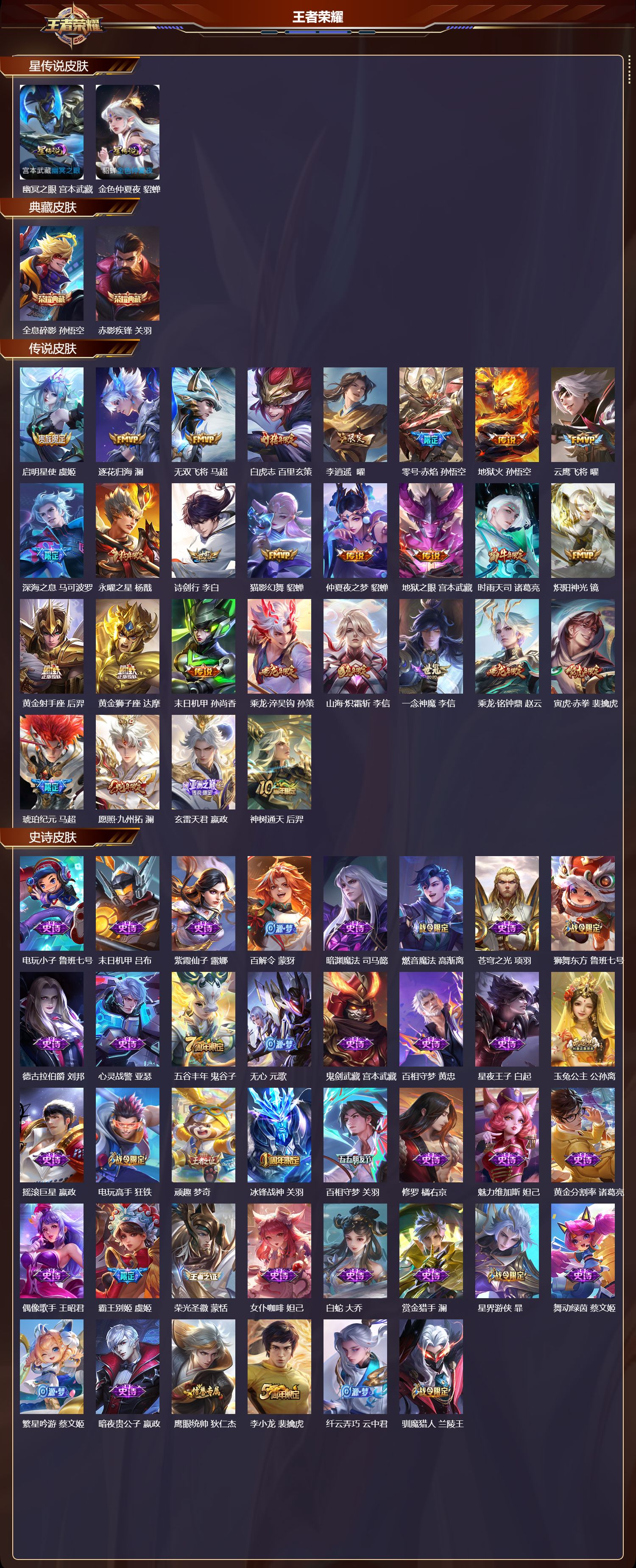 WZQM3474311王者荣耀账号详情图3