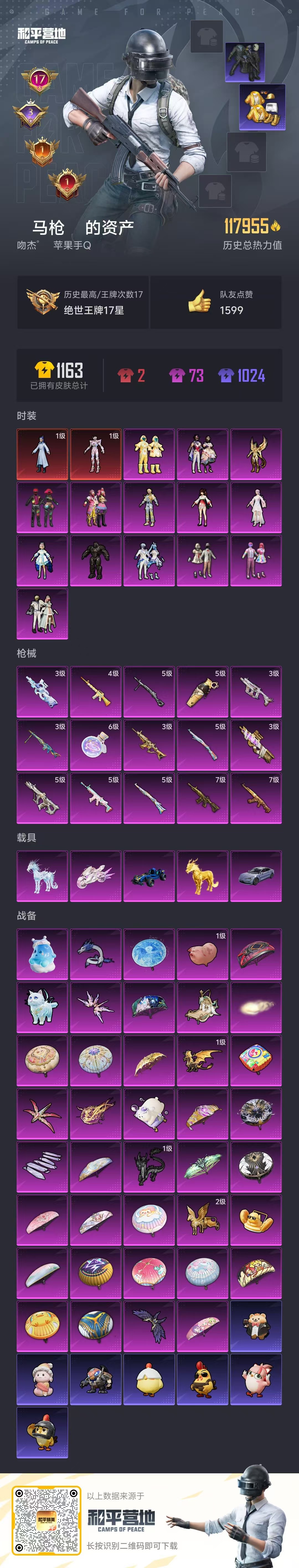 HPSJ3451645和平精英账号详情图2