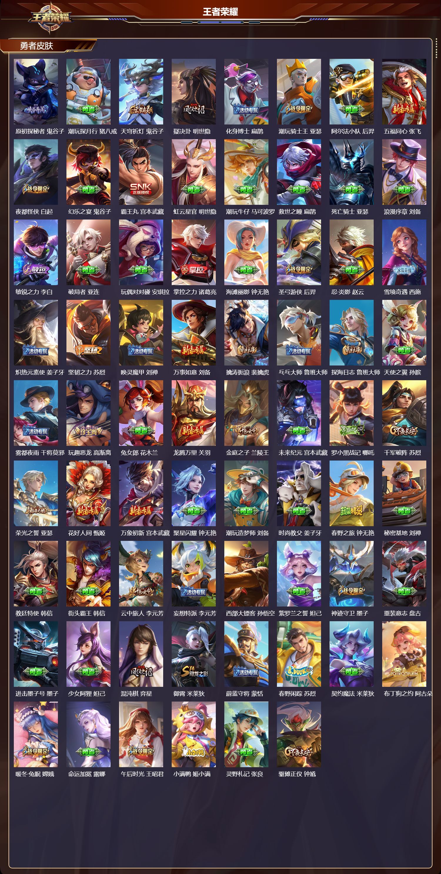 WZQM3474302王者荣耀账号详情图5 WZQM3474302王者荣耀账号详情图5