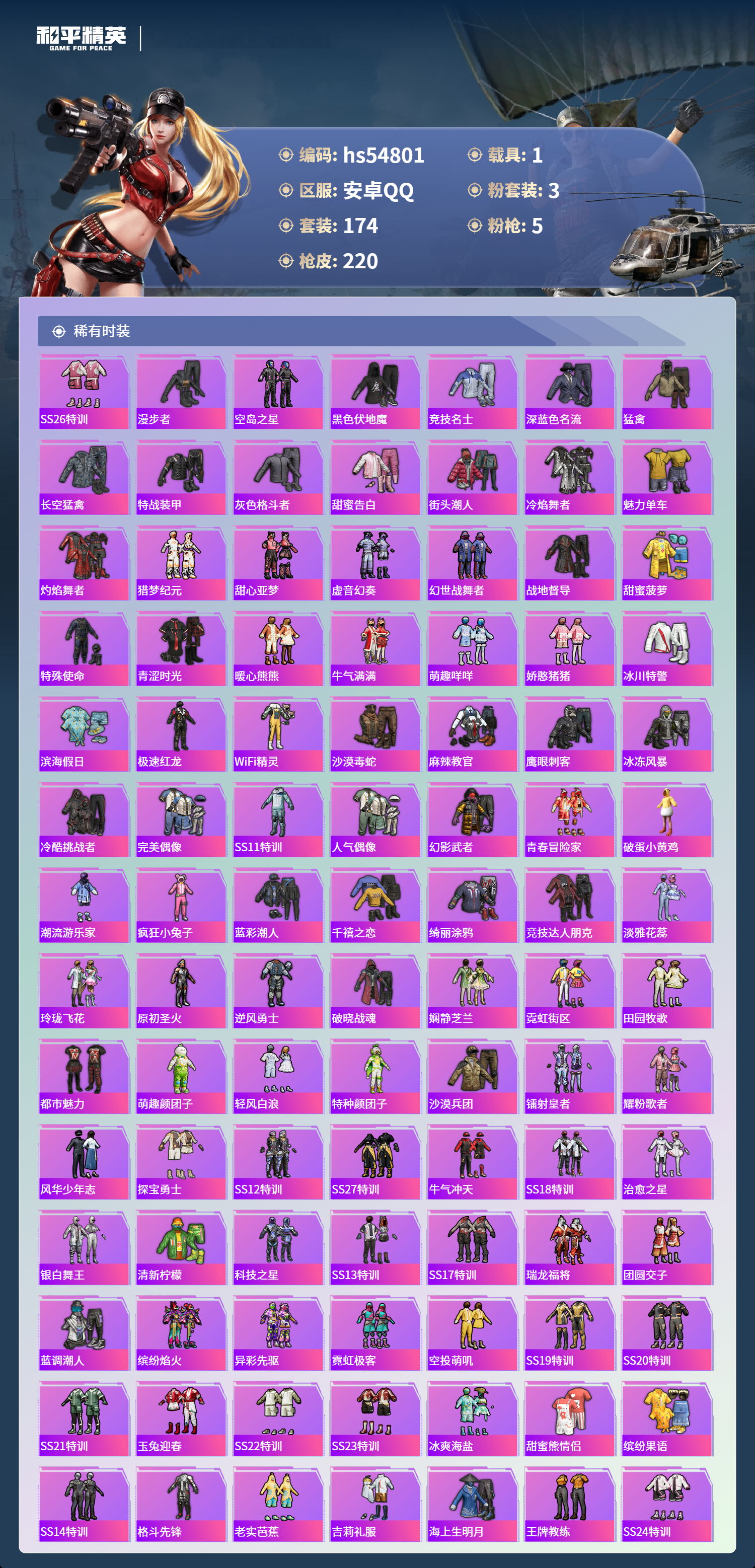 HPSJ3451622和平精英账号详情图6