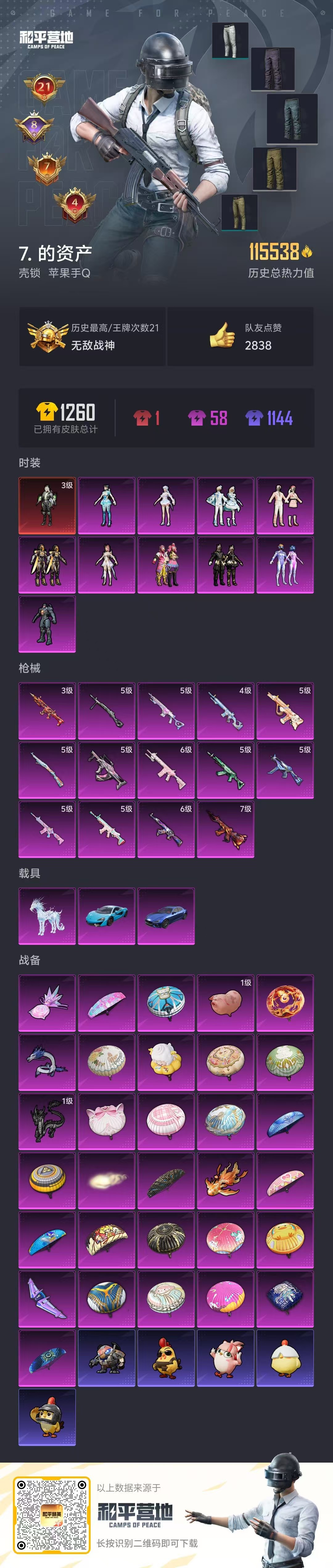 HPSJ3451658和平精英账号详情图3 HPSJ3451658和平精英账号详情图3