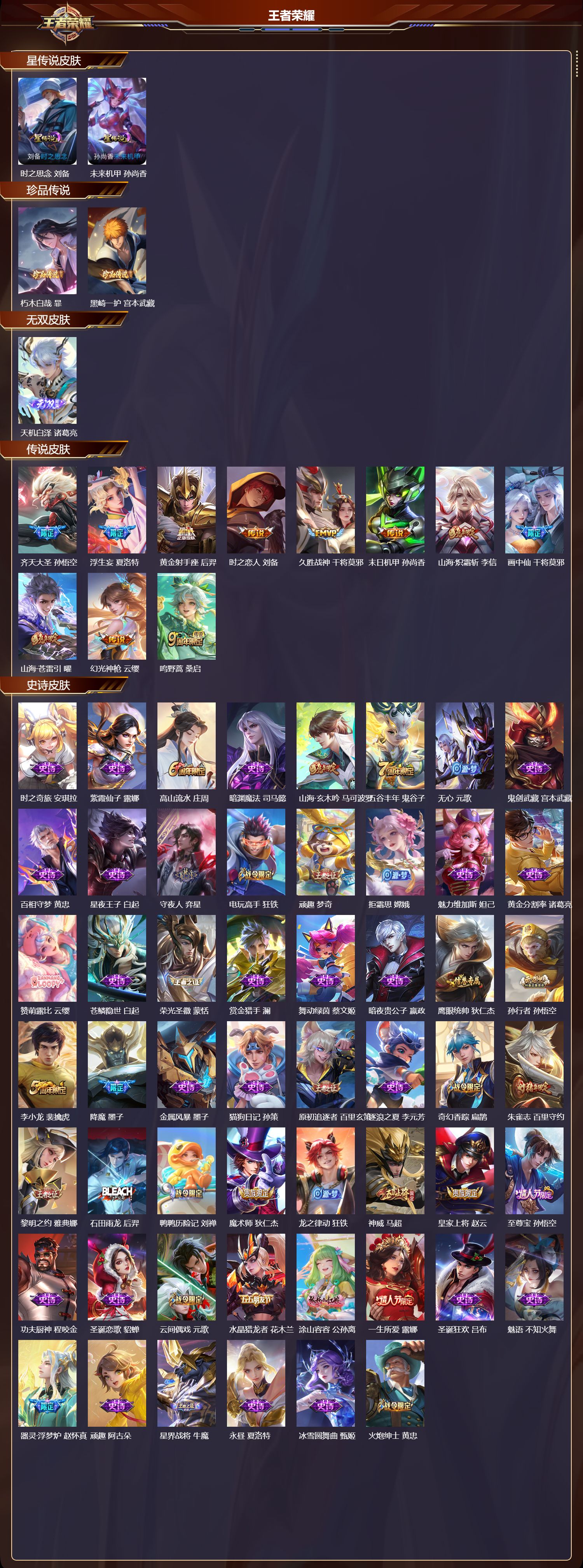 WZQM3474350王者荣耀账号详情图3