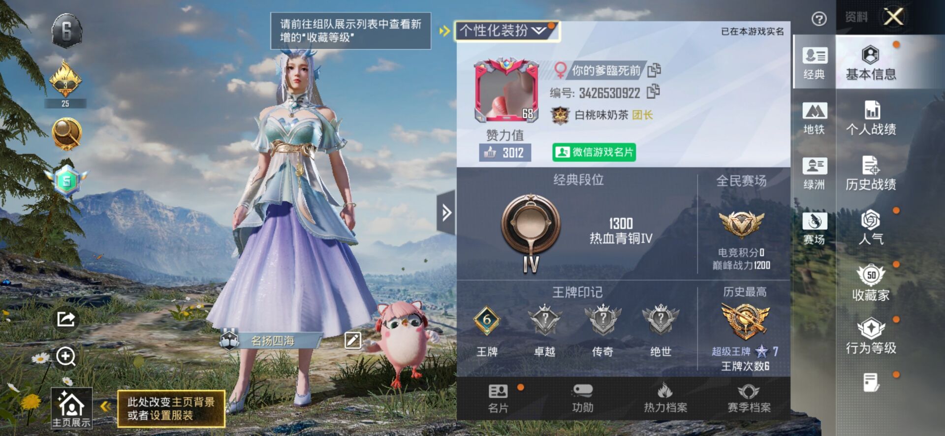 HPSJ3447610和平精英账号详情图2 HPSJ3447610和平精英账号详情图2