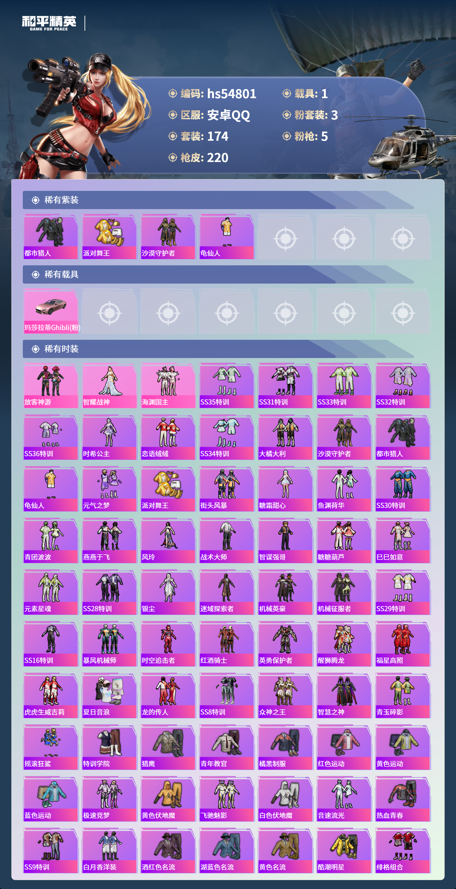 HPSJ3451622和平精英账号详情图5