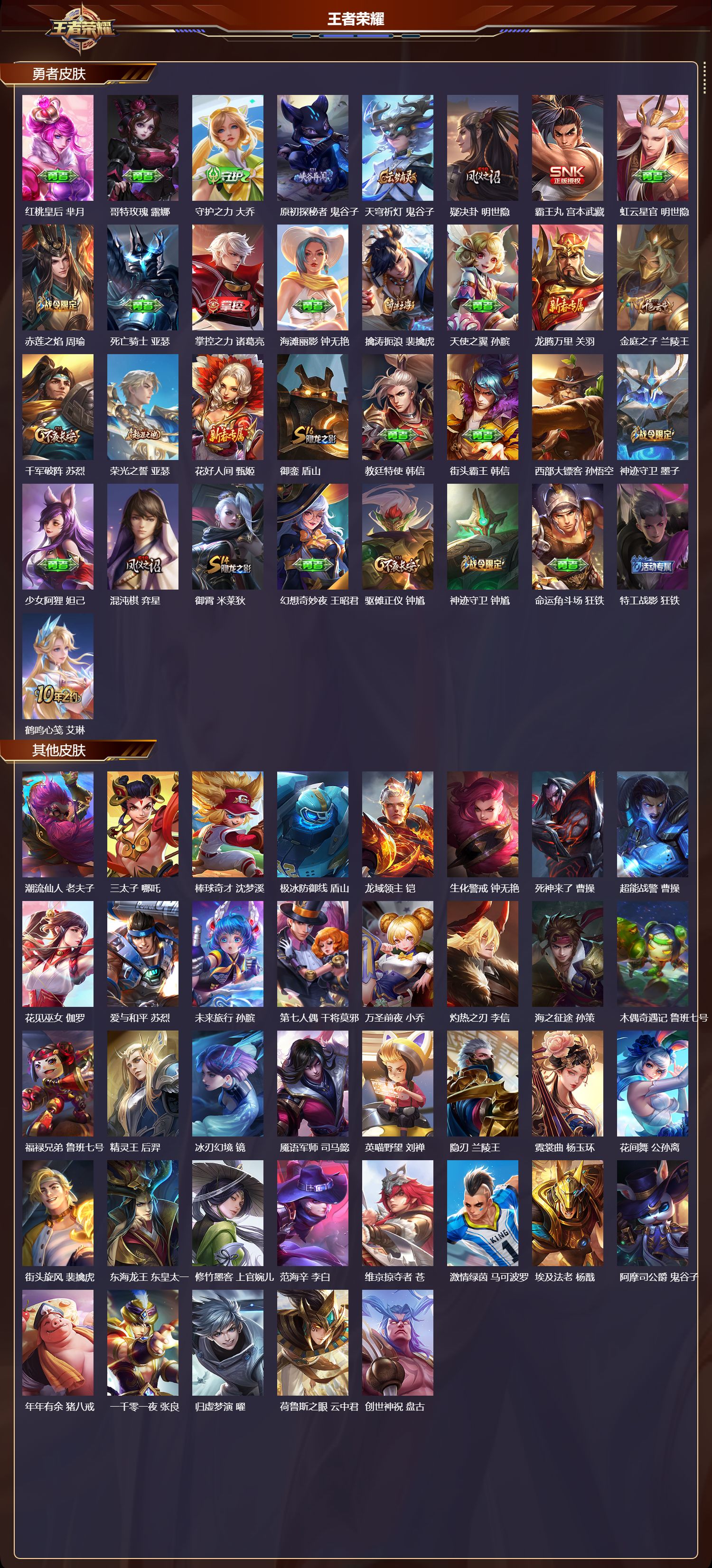 WZMK3467997王者荣耀账号详情图3