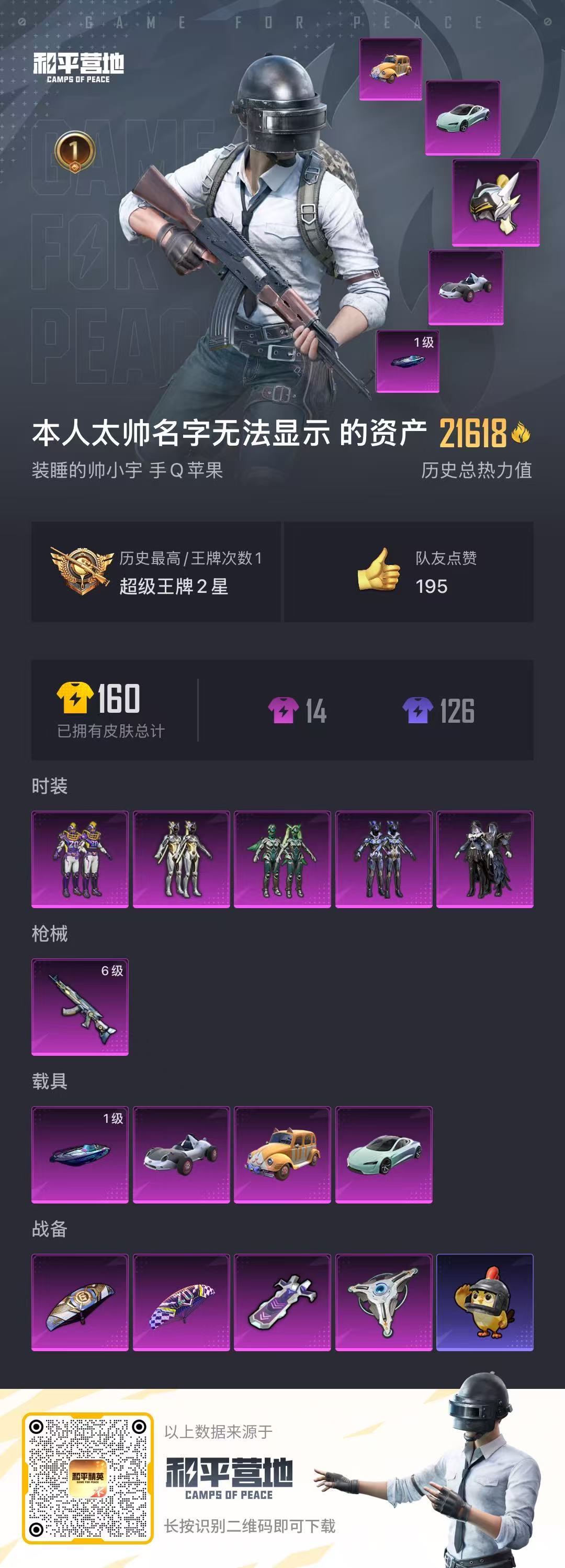 HPCMW3447814和平精英账号详情图2