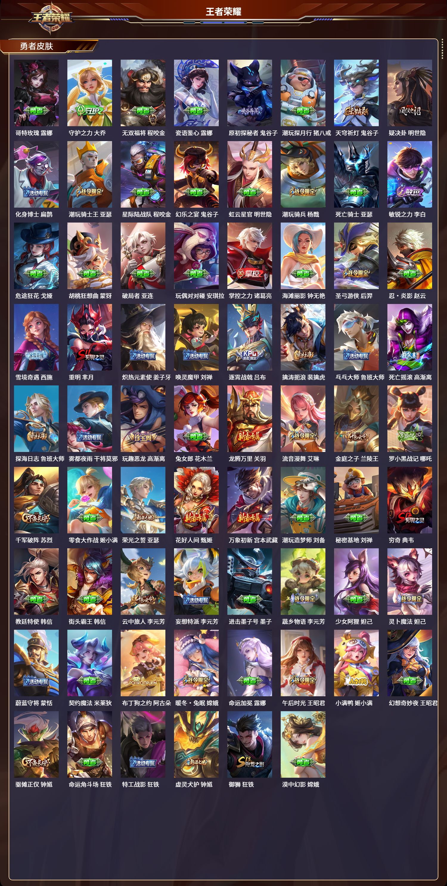 WZLX4221039王者荣耀账号详情图5