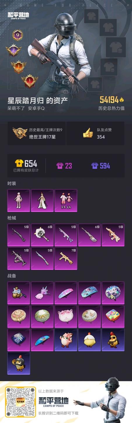 HPSJ3451653和平精英账号详情图3