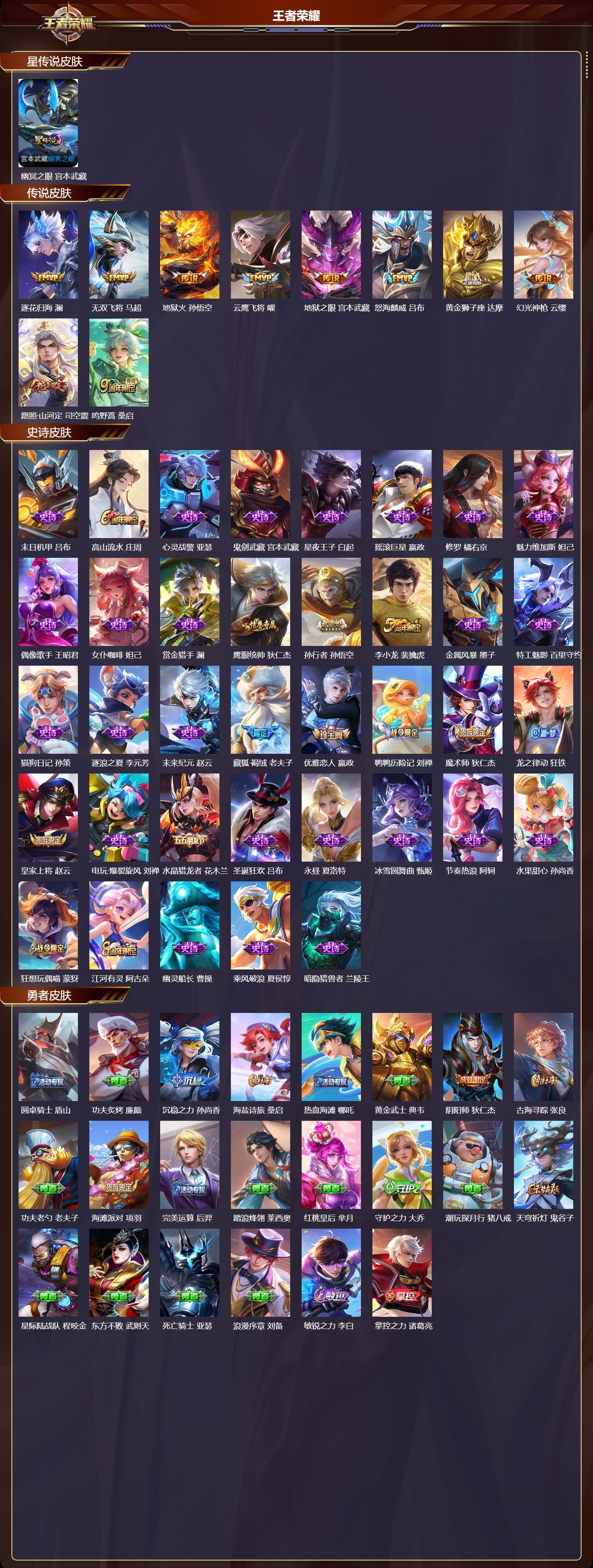 WZMK3467992王者荣耀账号详情图2 WZMK3467992王者荣耀账号详情图2