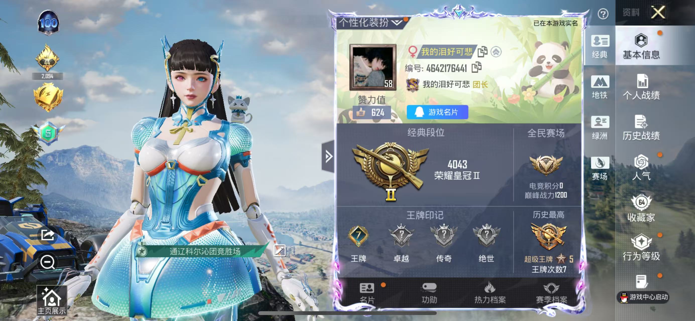 HPSJ3447643和平精英账号详情图3