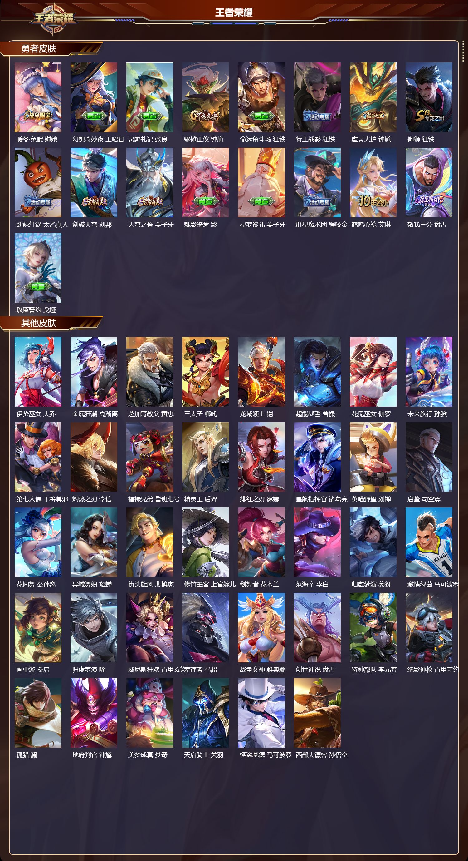 WZMK3465530王者荣耀账号详情图5