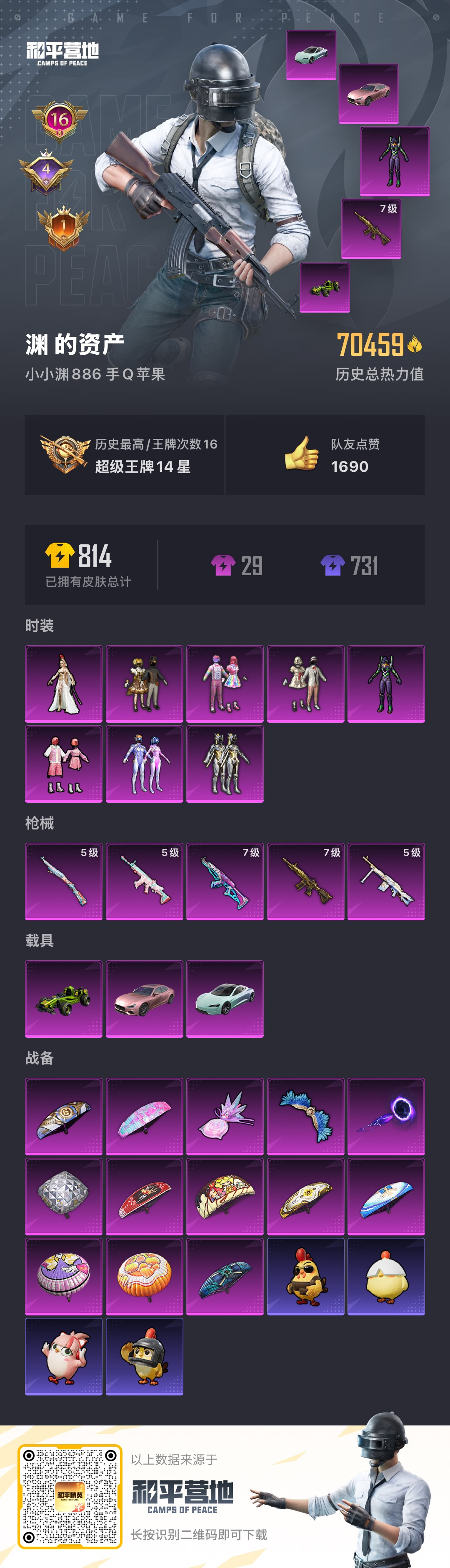 HPSJ3451667和平精英账号详情图4