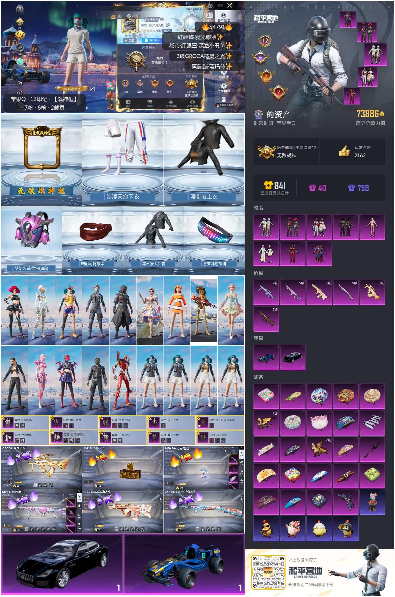 HPSJ3451660和平精英账号详情图2