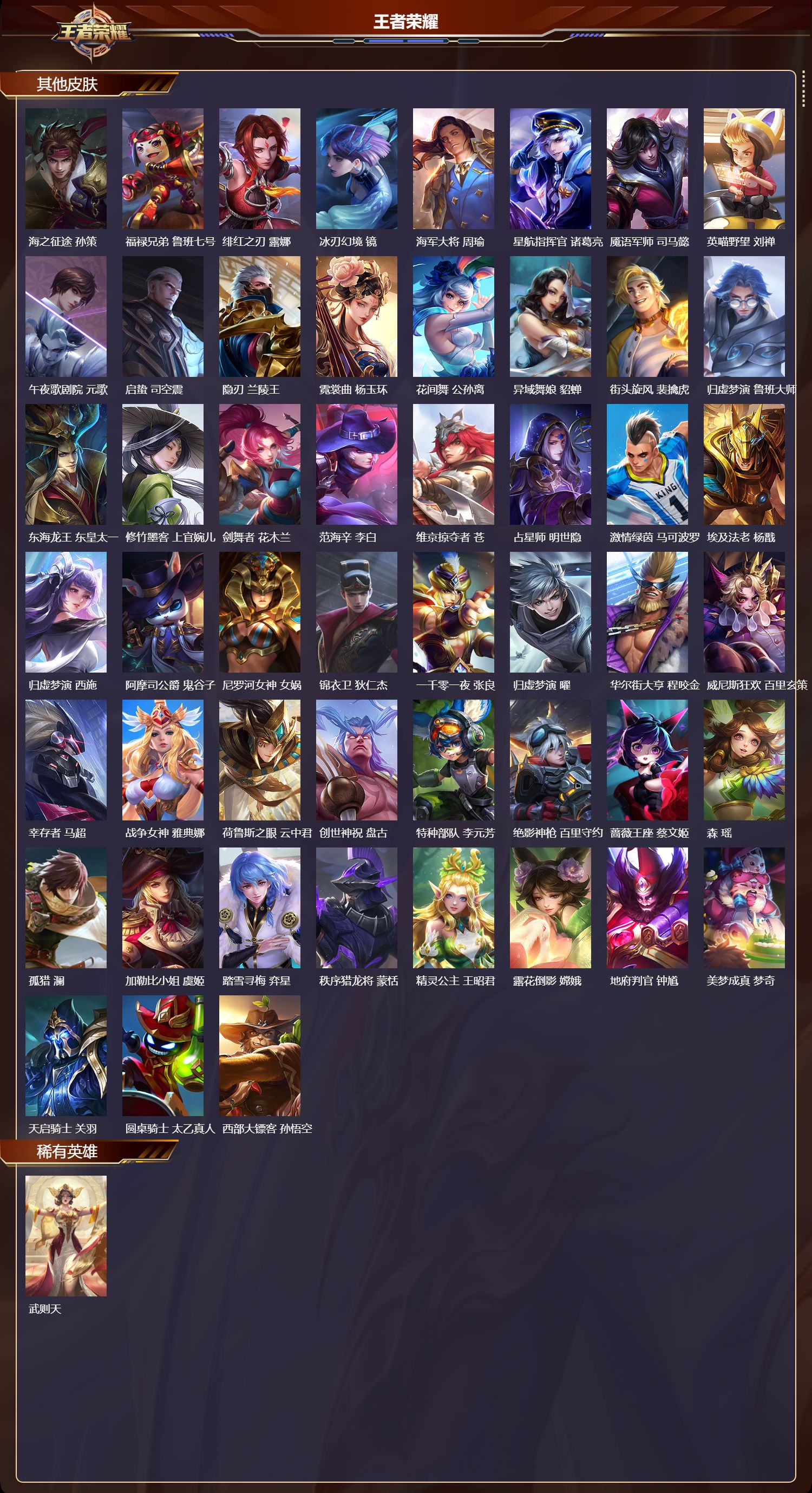 WZMK3465557王者荣耀账号详情图4