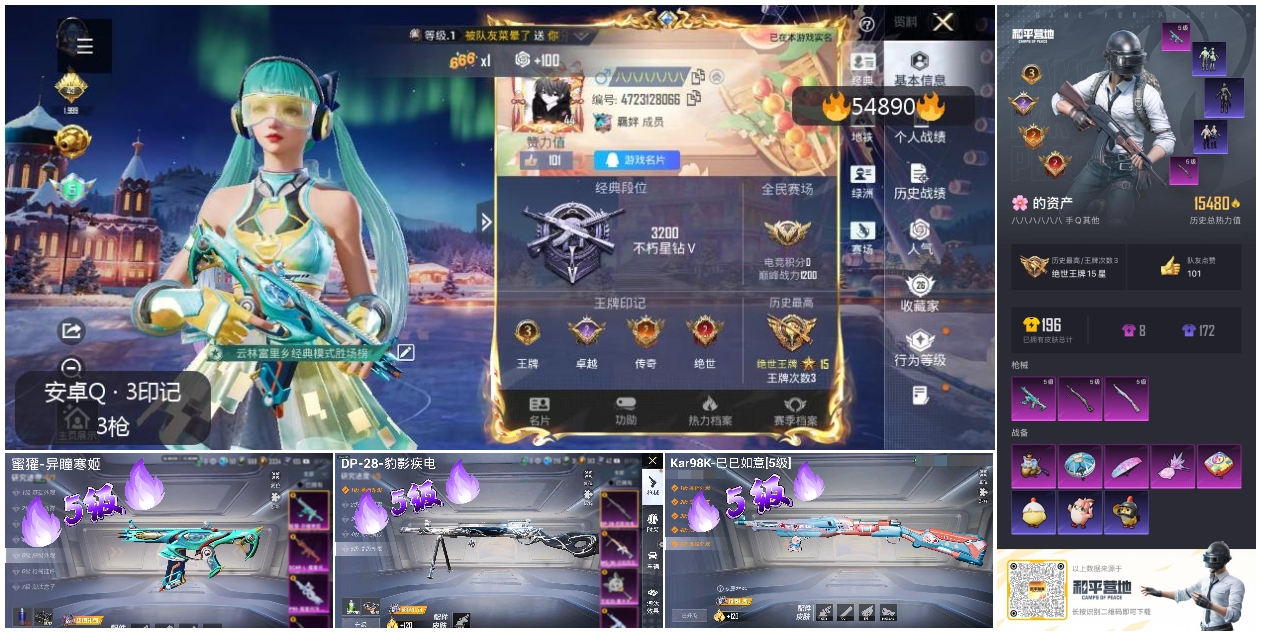 HPSJ3451610和平精英账号详情图3