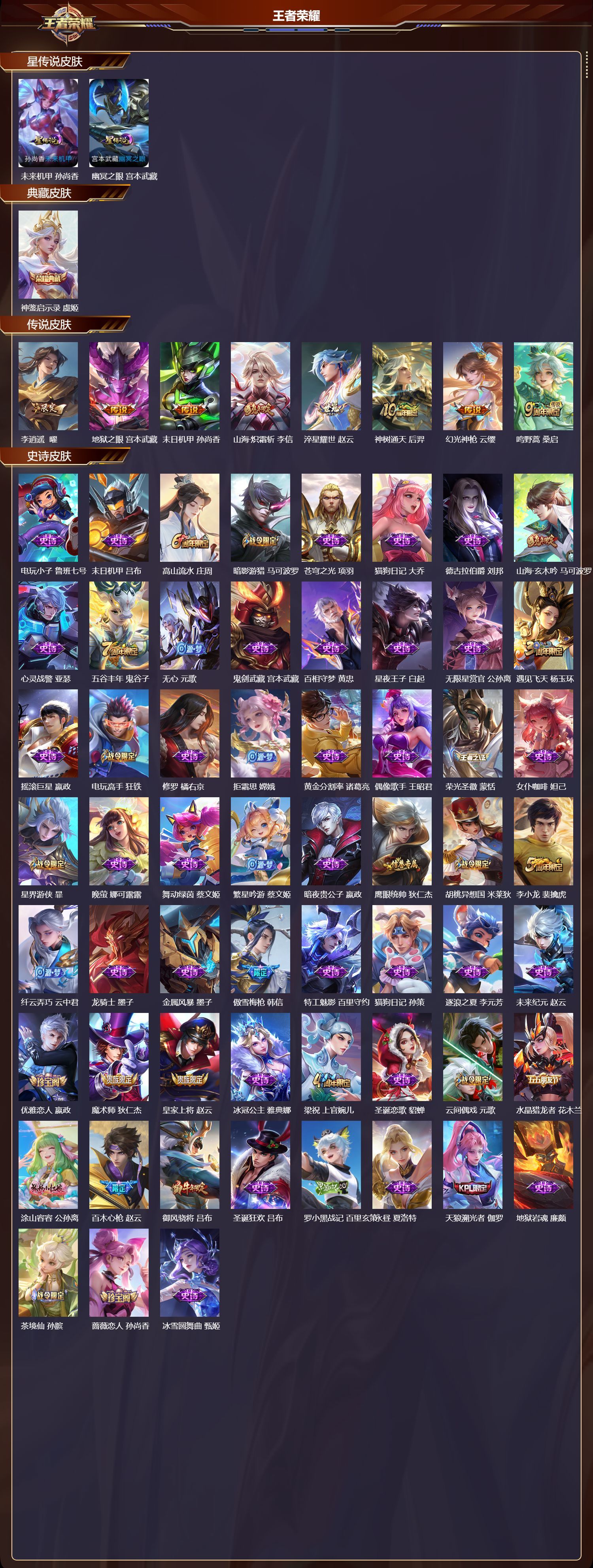 WZQM3474302王者荣耀账号详情图3 WZQM3474302王者荣耀账号详情图3