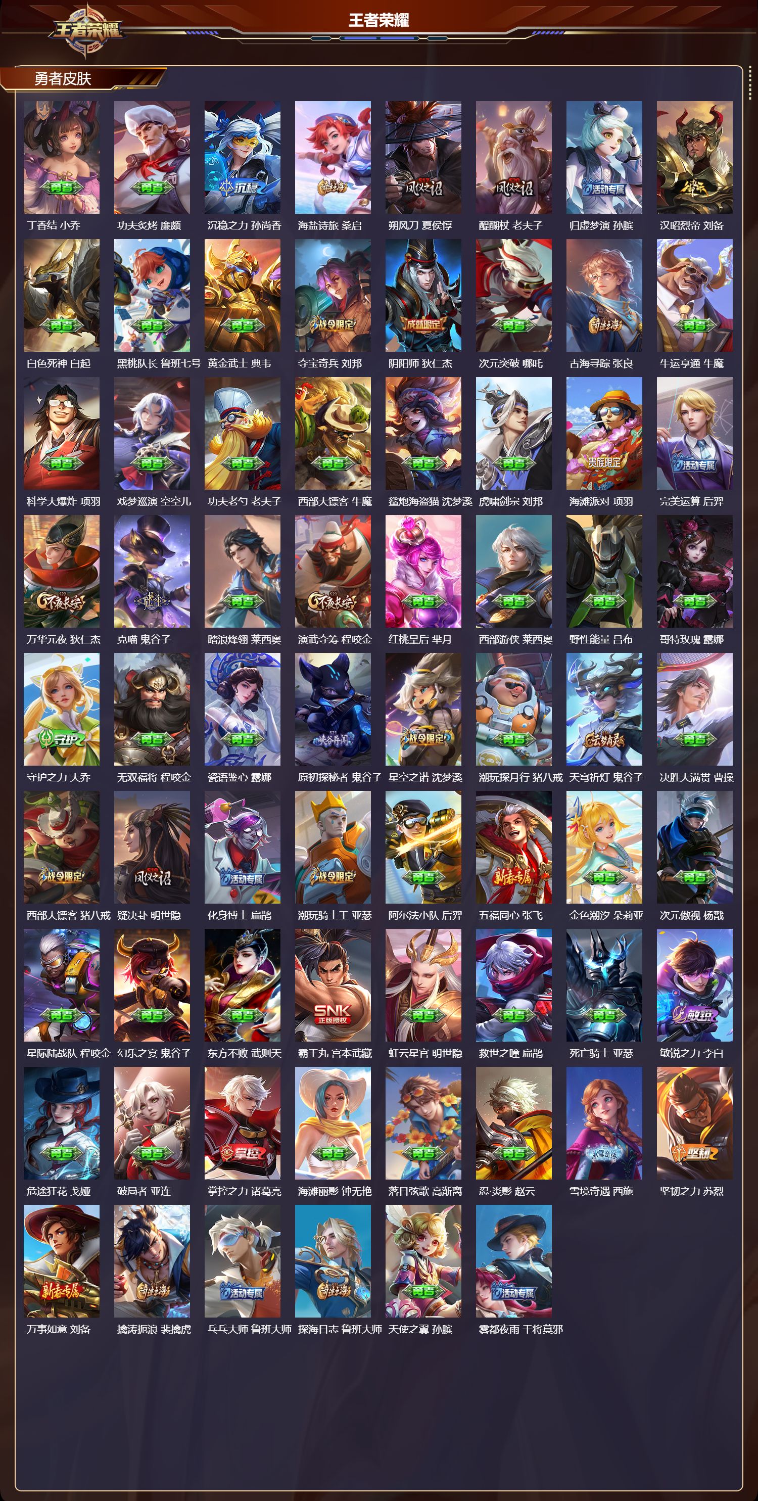 WZQM3474330王者荣耀账号详情图5