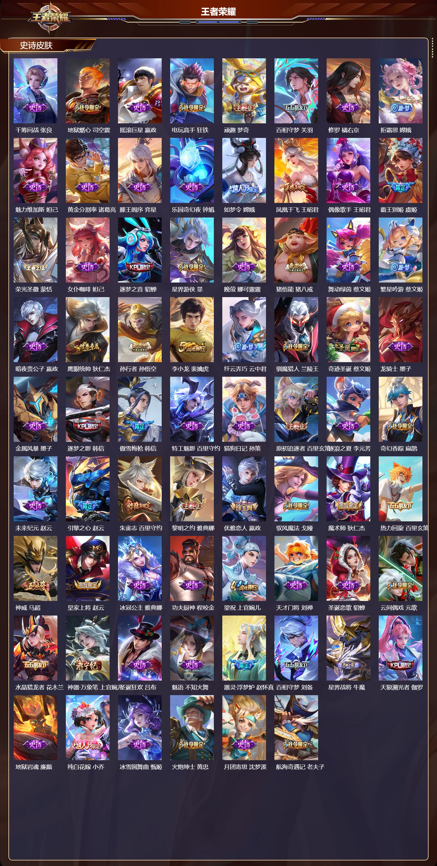 WZMK3465556王者荣耀账号详情图3