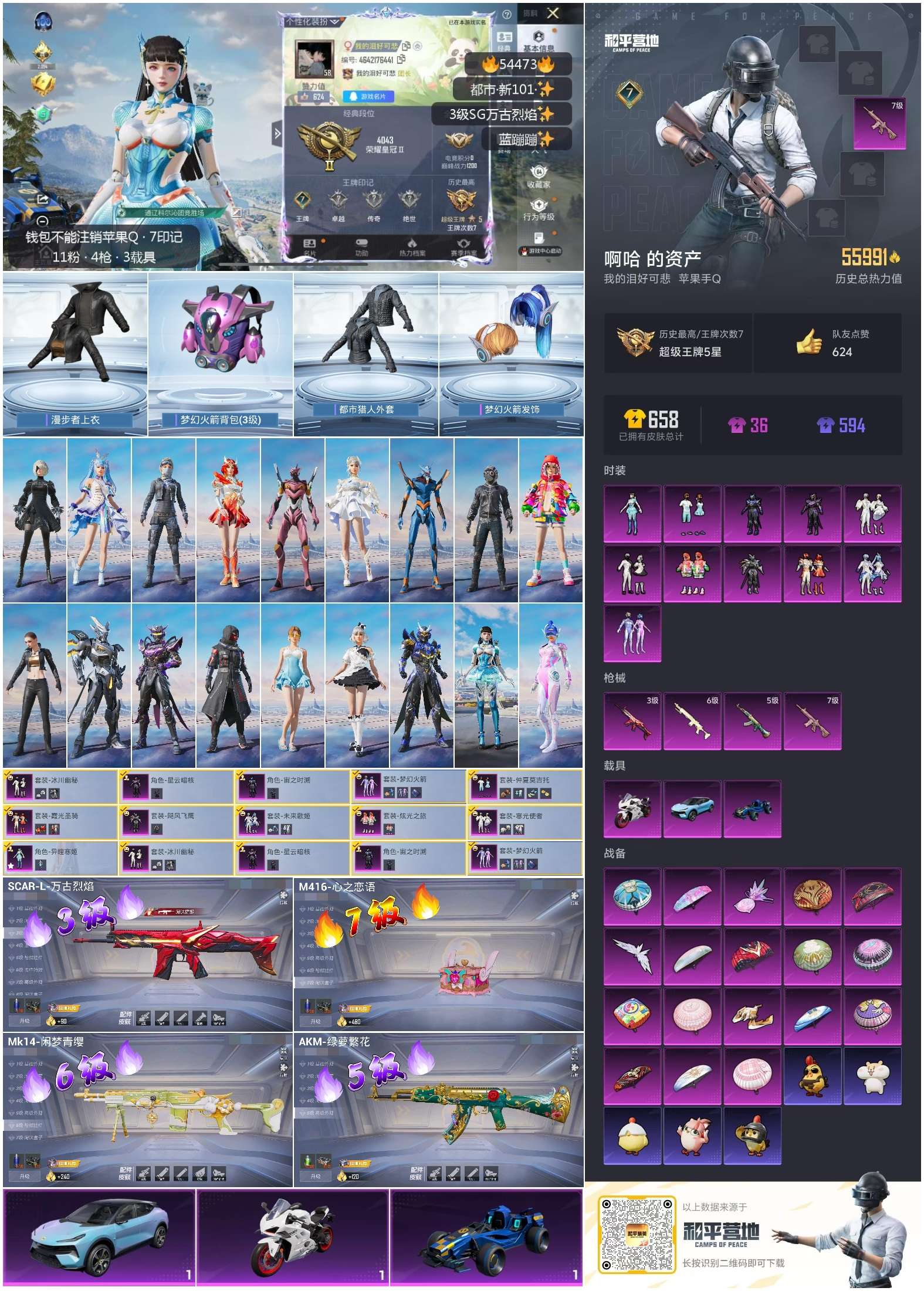 HPSJ3447643和平精英账号详情图4