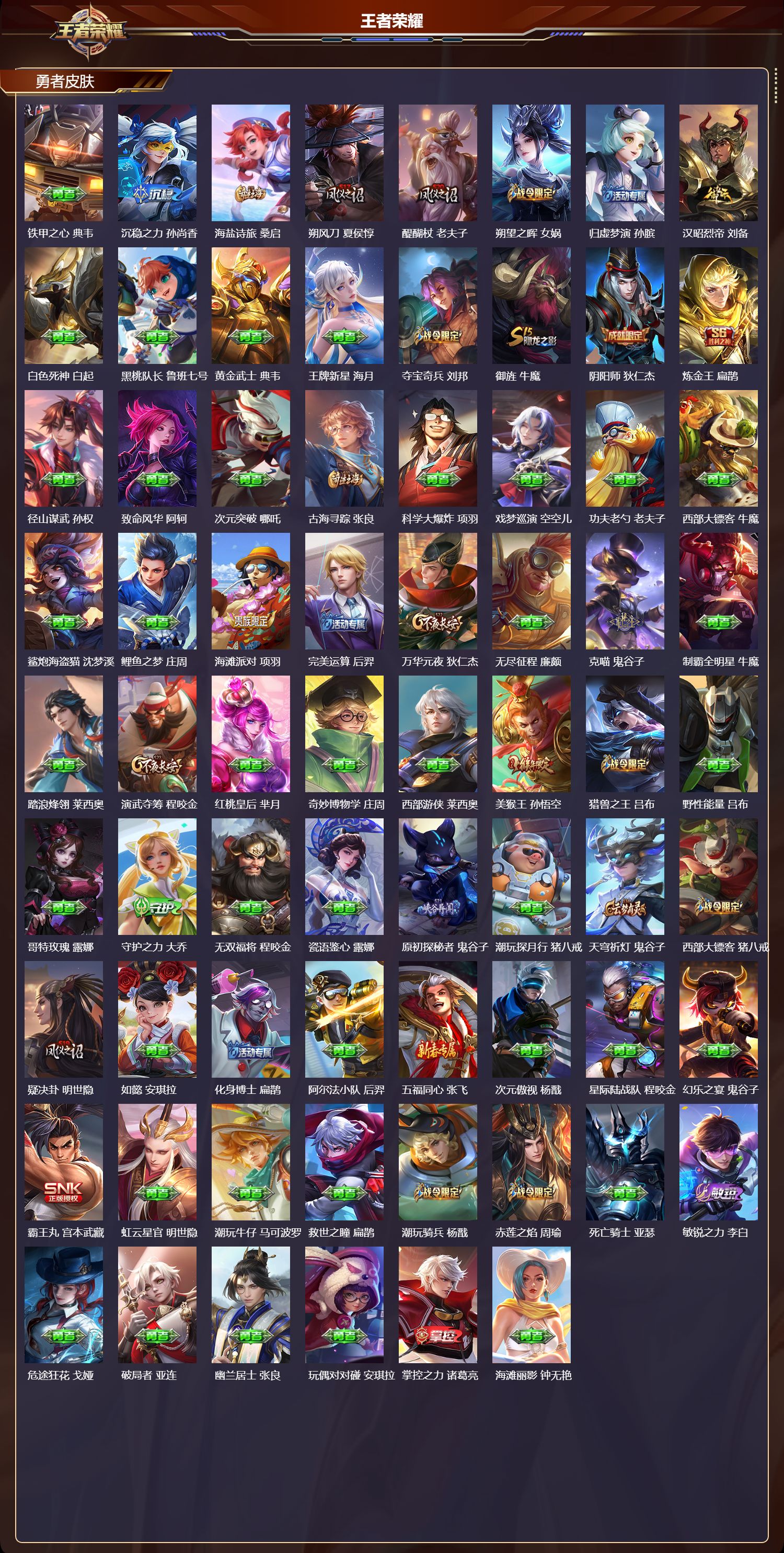 WZQM3474351王者荣耀账号详情图5