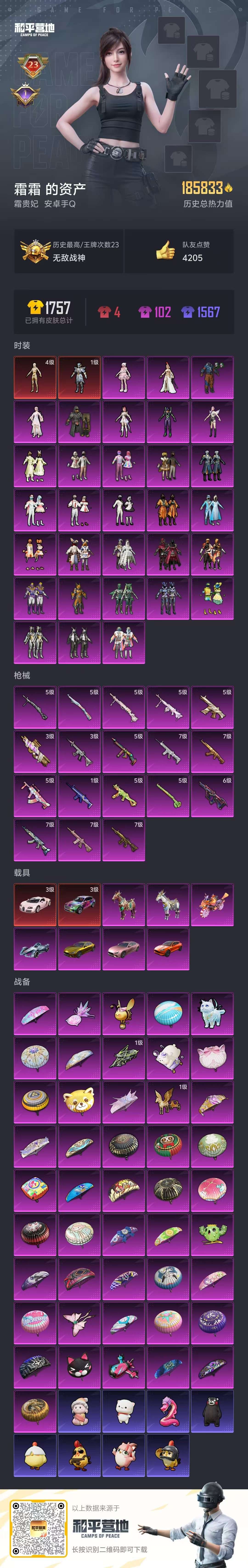 HPSJ3447848和平精英账号详情图3