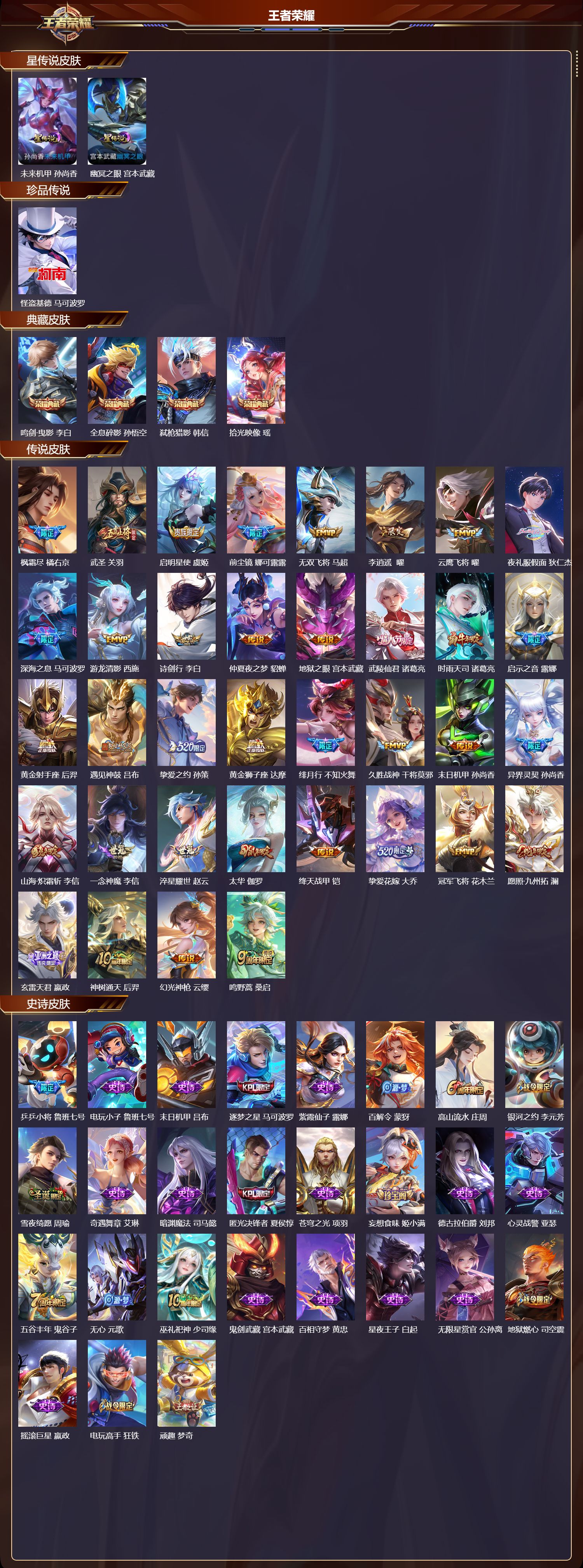 WZQM3474361王者荣耀账号详情图3