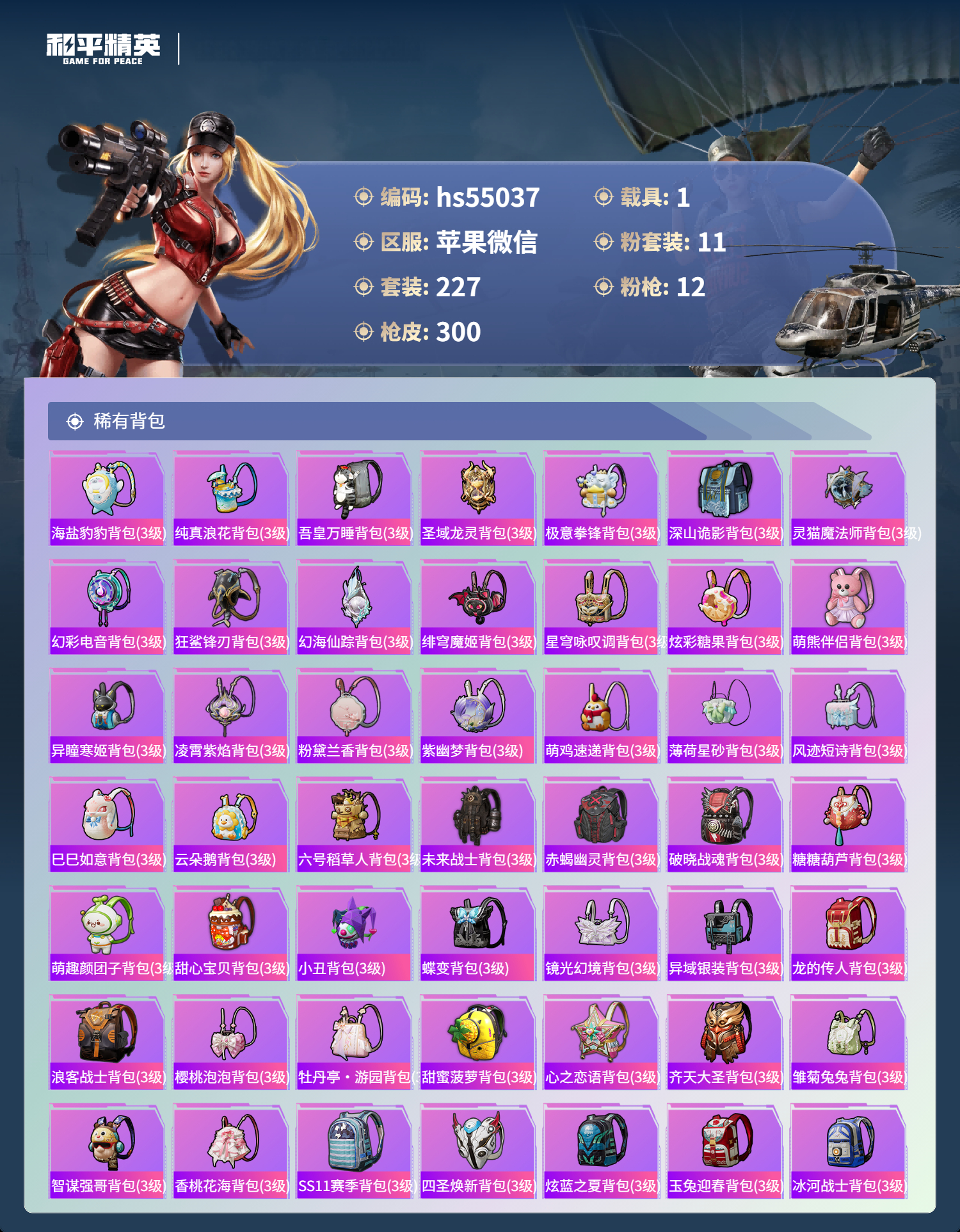 HPSJ3448445和平精英账号详情图11