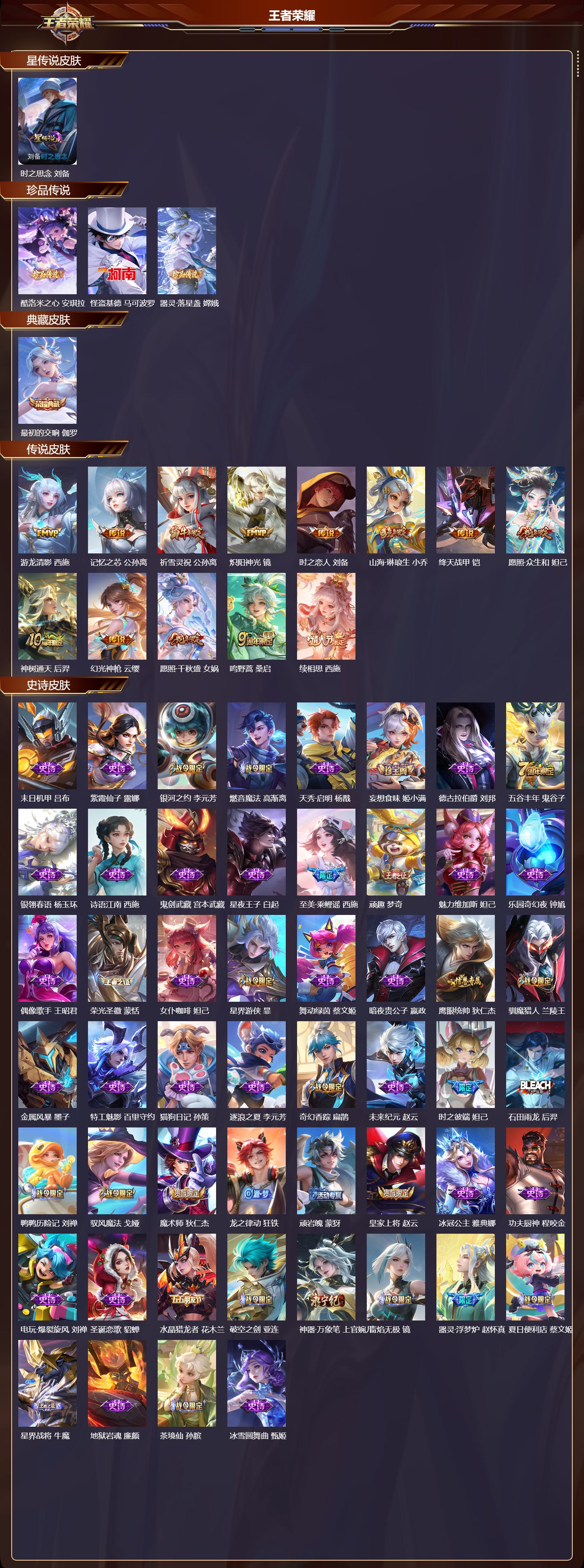 WZQM3474379王者荣耀账号详情图3