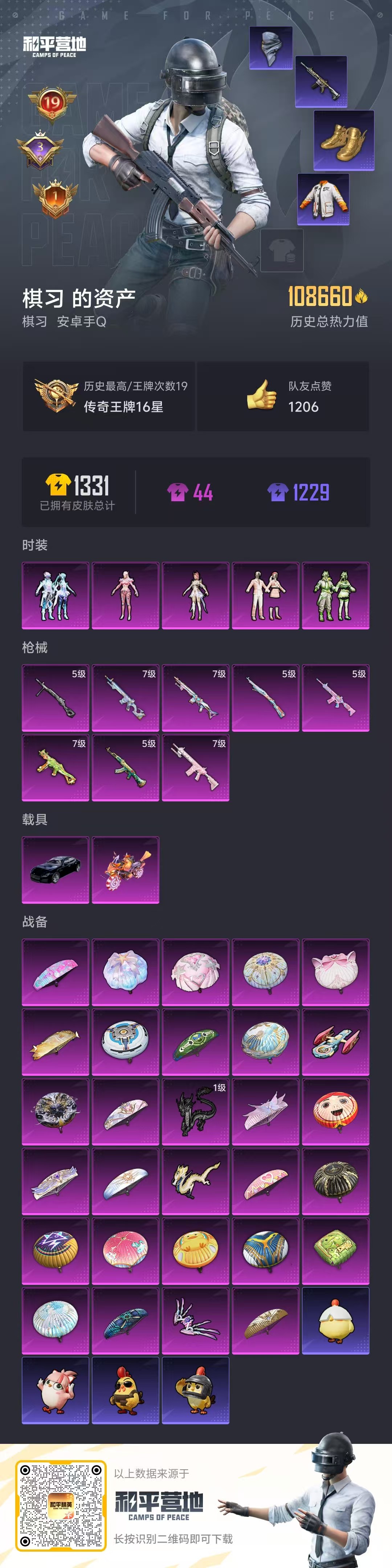 HPCMW49709和平精英账号详情图3