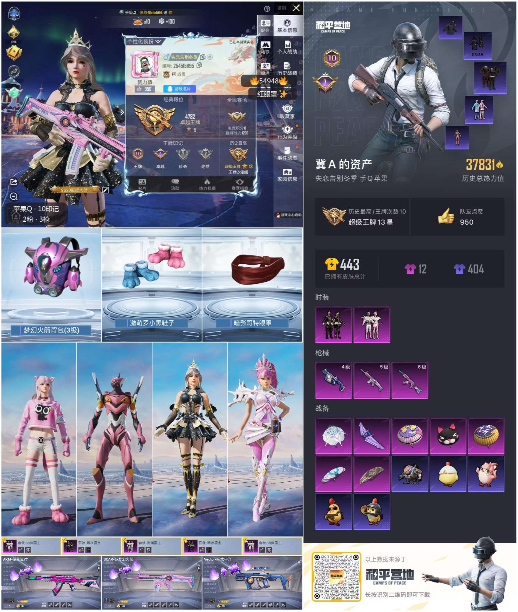 HPSJ3452617和平精英账号详情图3