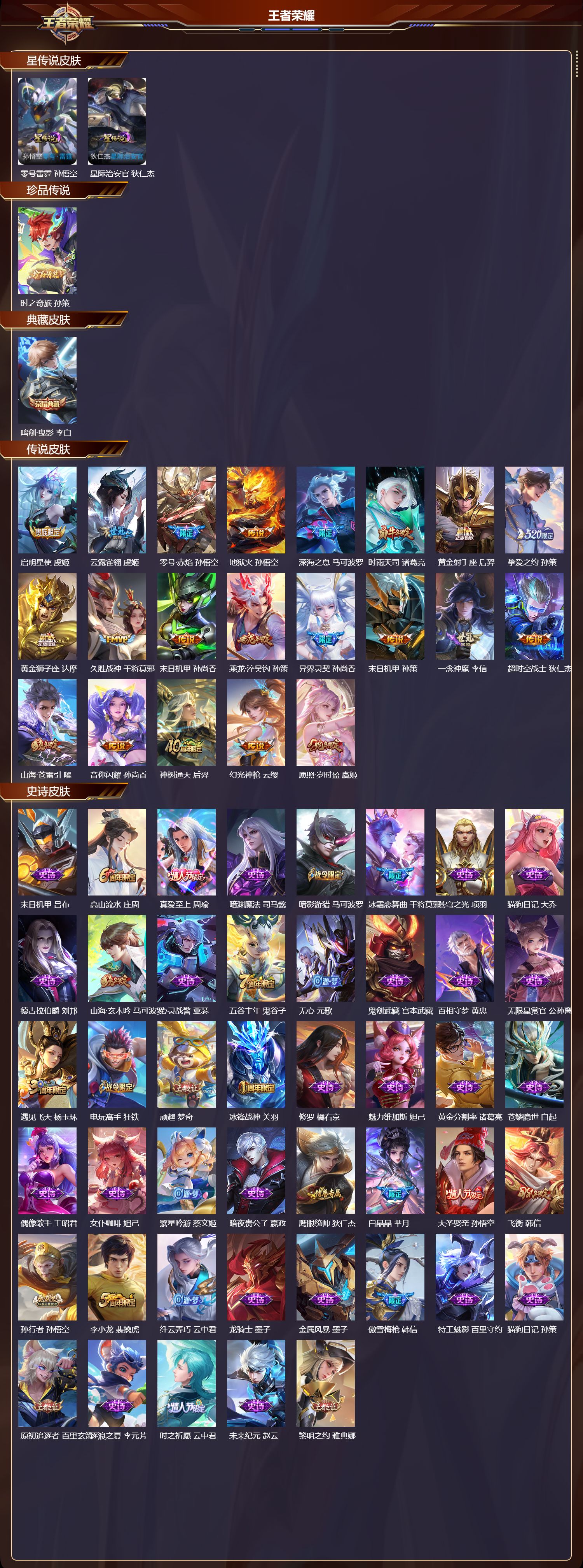 WZQM3474371王者荣耀账号详情图3