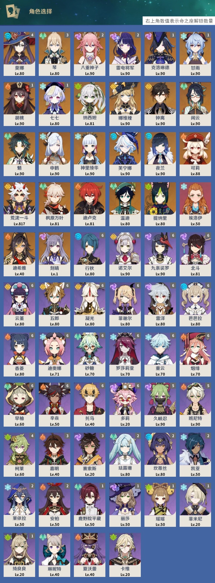 YSMK316959原神账号详情图3