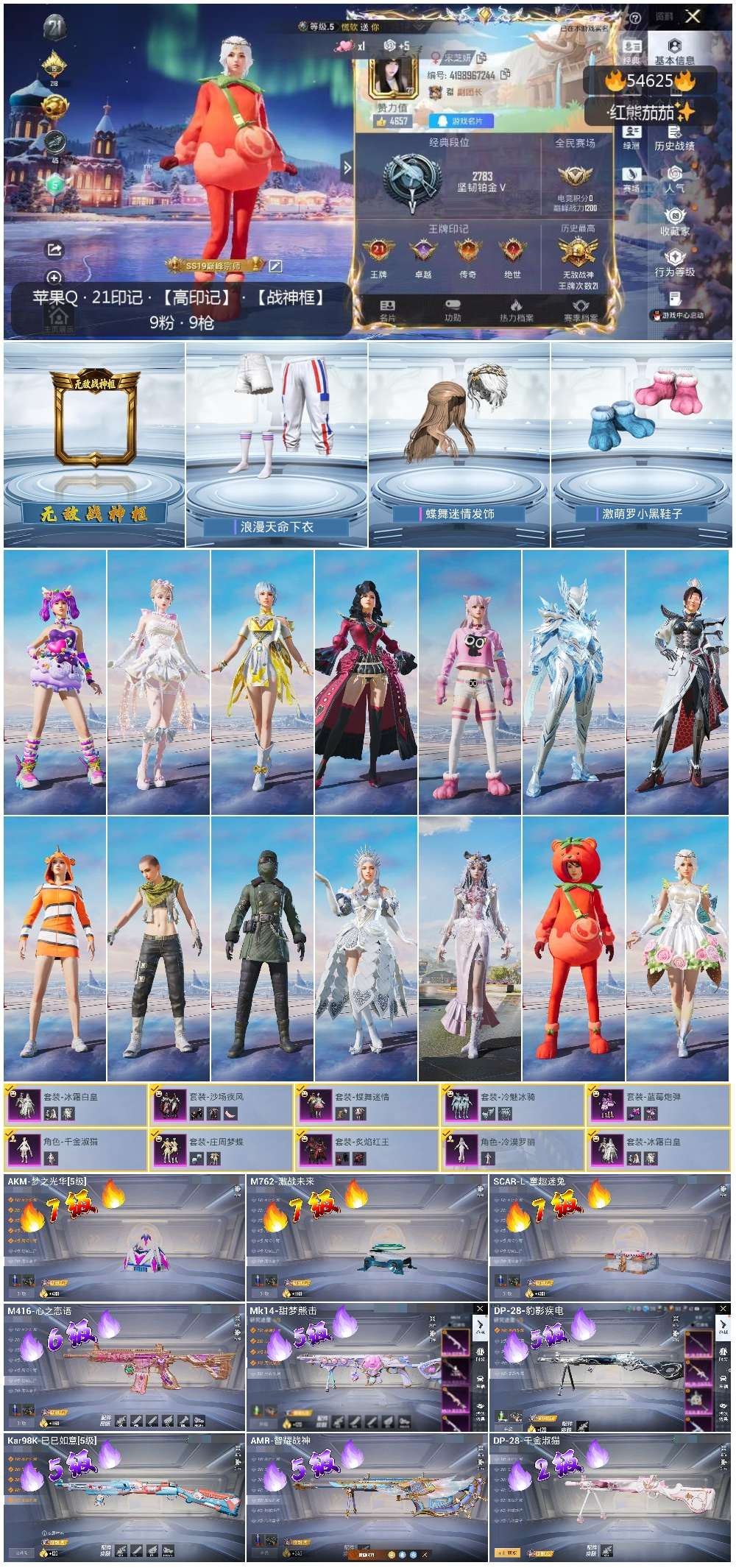 HPSJ3448523和平精英账号详情图4