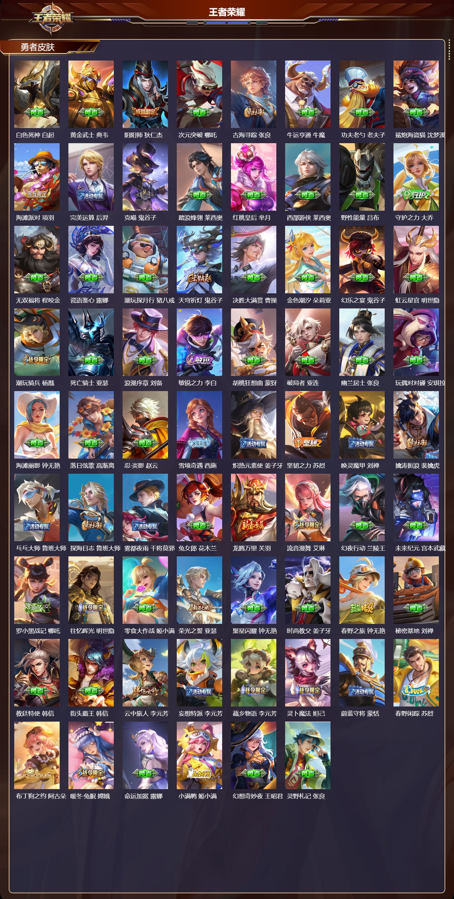 WZQM3474365王者荣耀账号详情图5