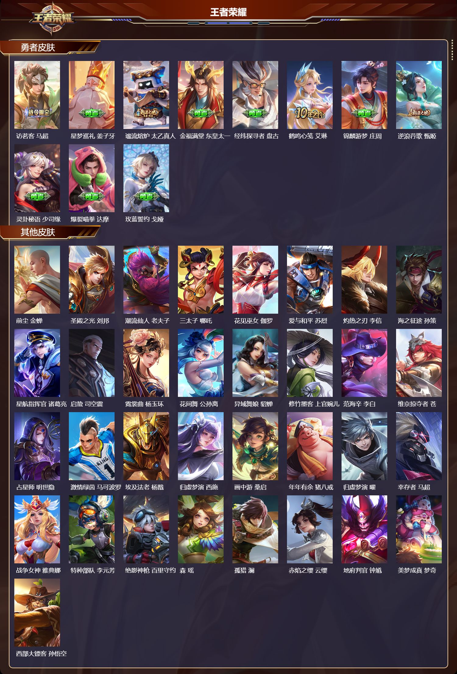 WZMK3471508王者荣耀账号详情图4