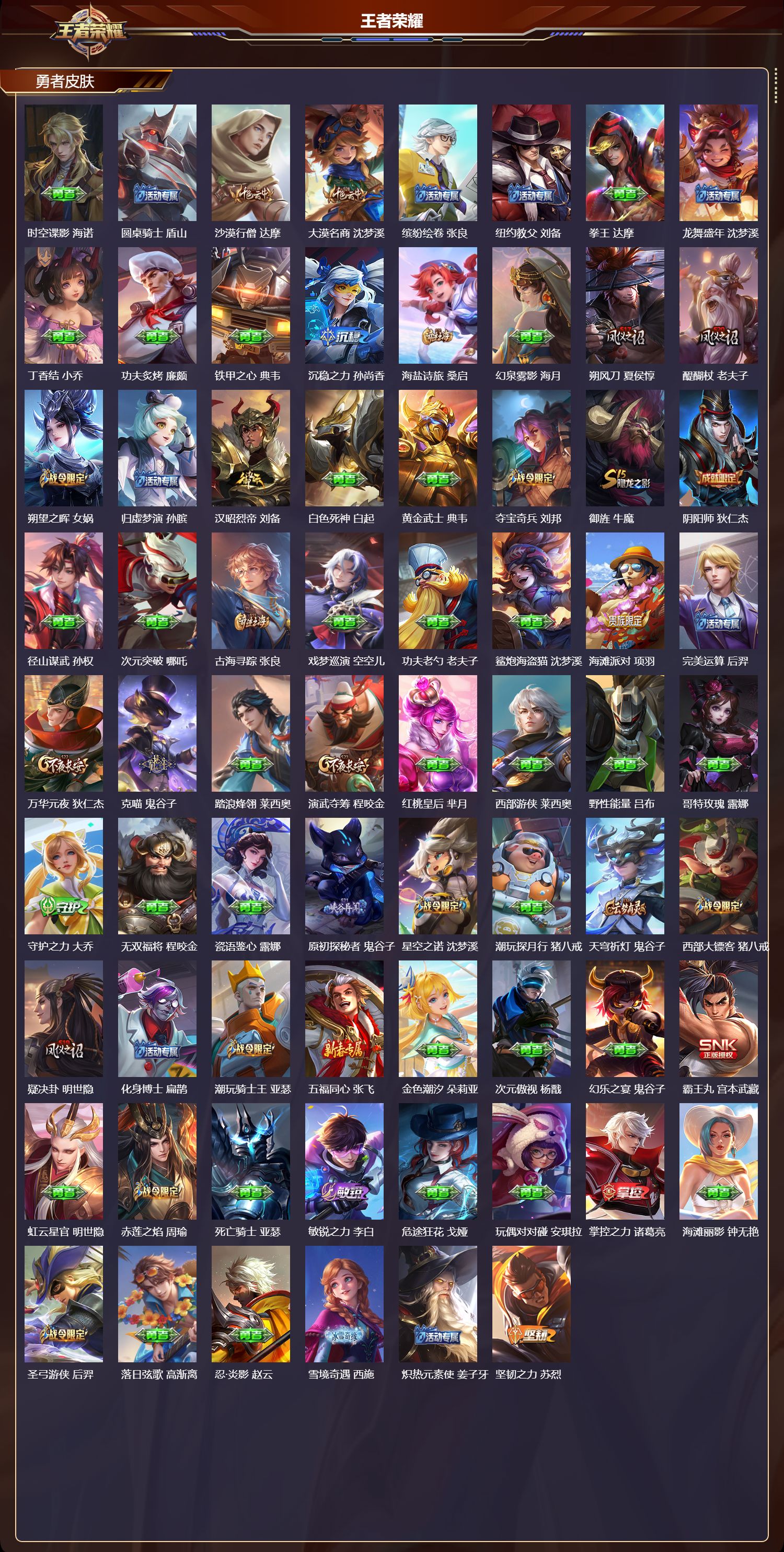 WZQM3474353王者荣耀账号详情图5