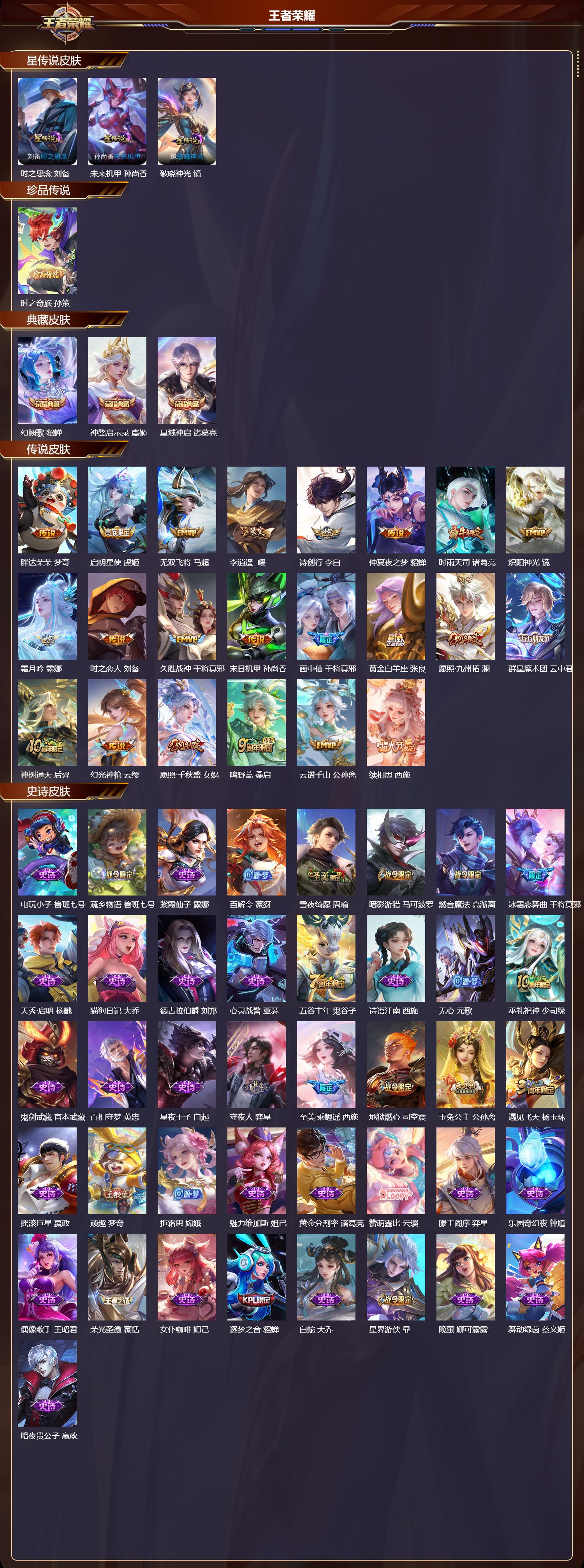 WZMK3471509王者荣耀账号详情图2