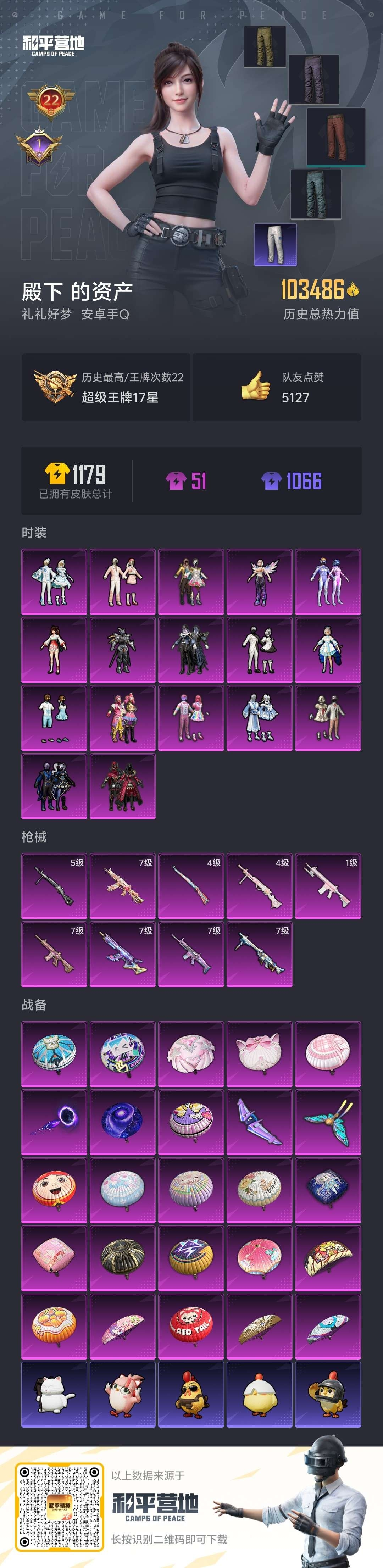 HPSJ3452530和平精英账号详情图2