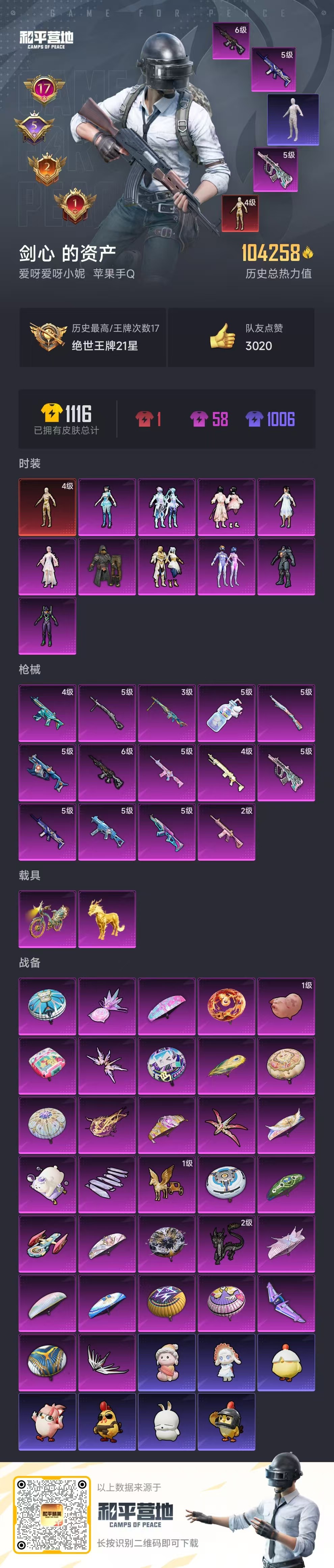 HPSJ3452528和平精英账号详情图4