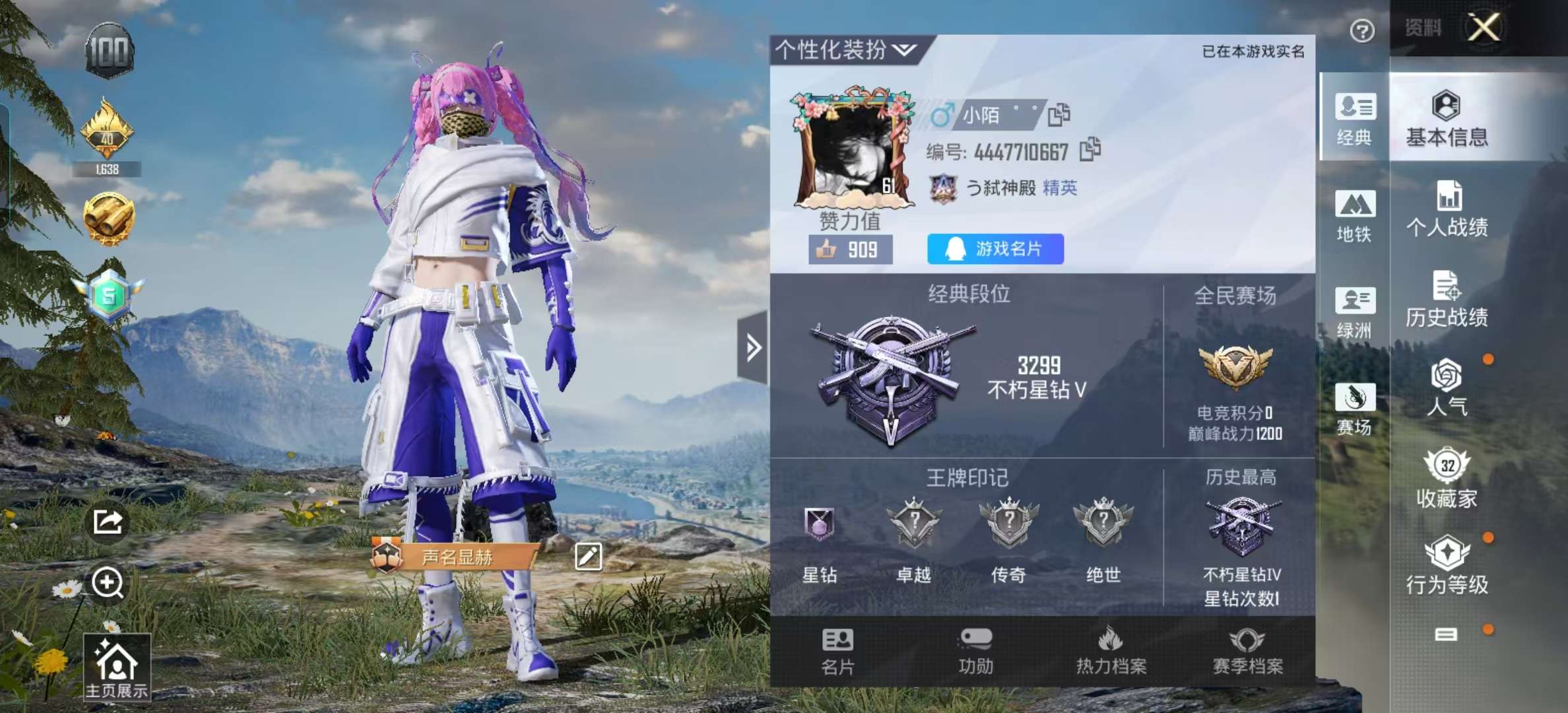 HPSJ3448621和平精英账号详情图2