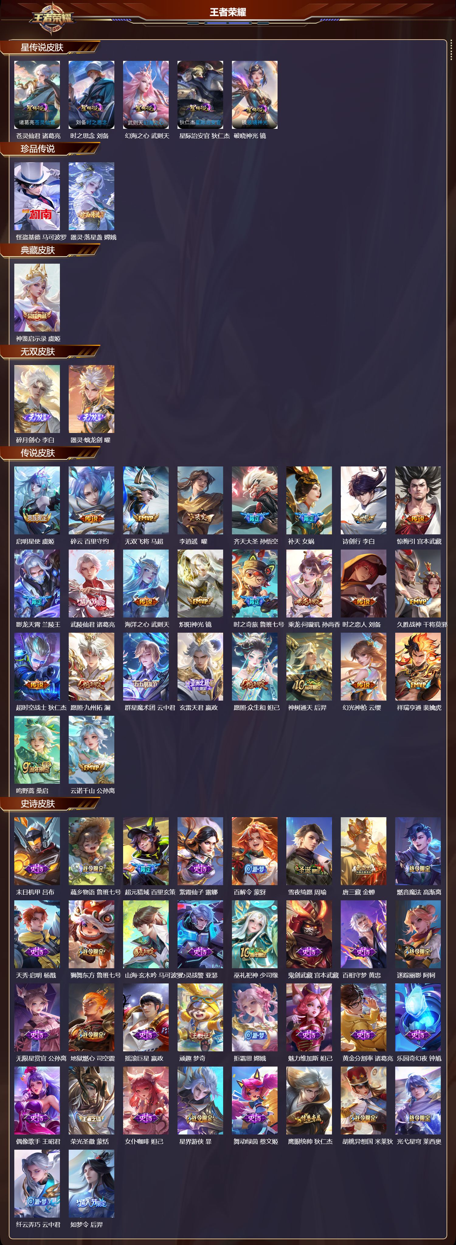 WZQM3474365王者荣耀账号详情图3