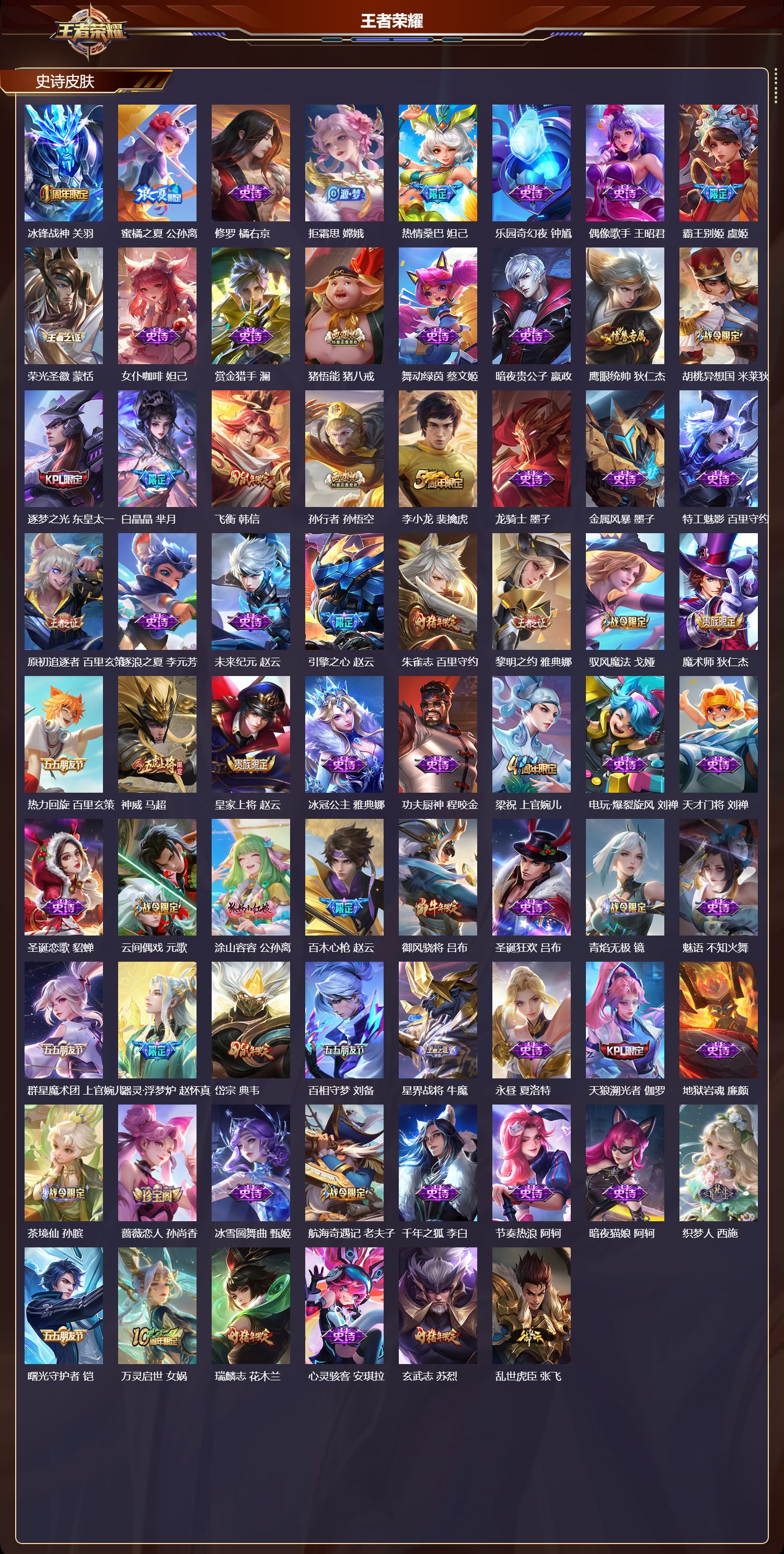 WZQM3474361王者荣耀账号详情图4