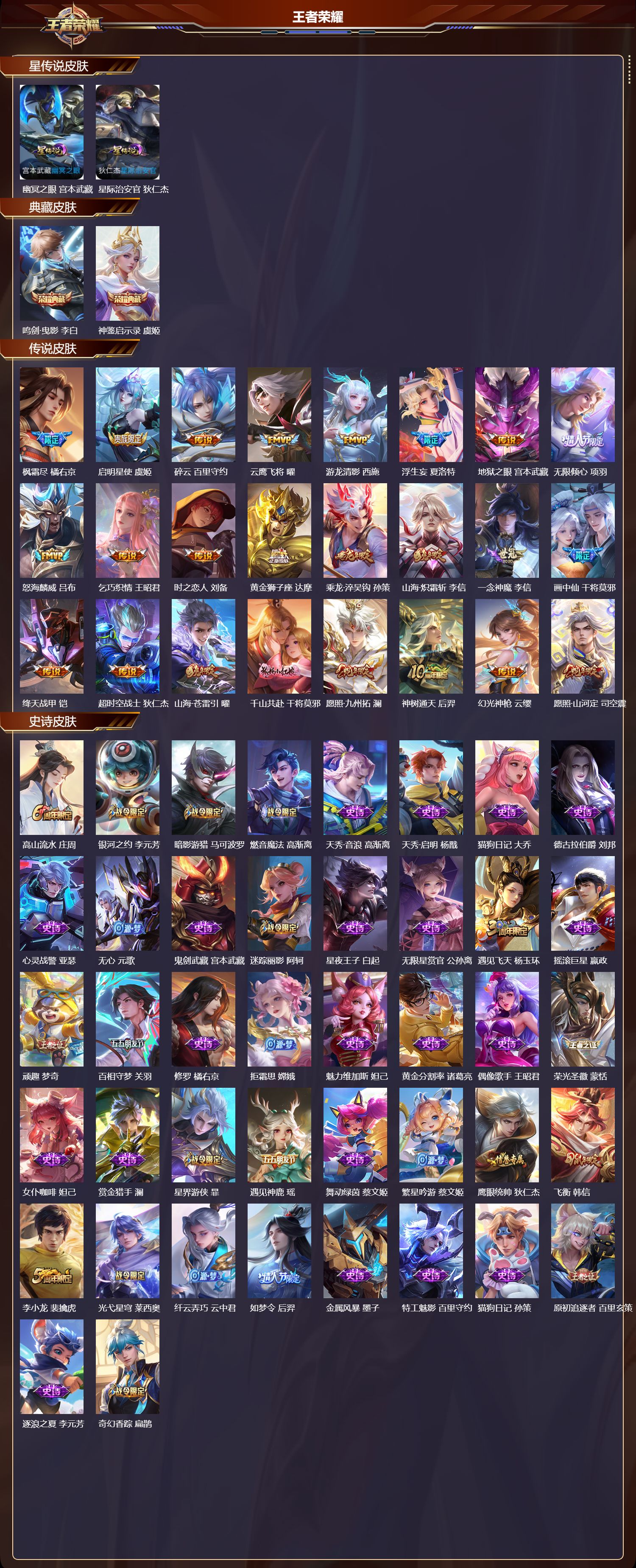 WZQM3474362王者荣耀账号详情图3