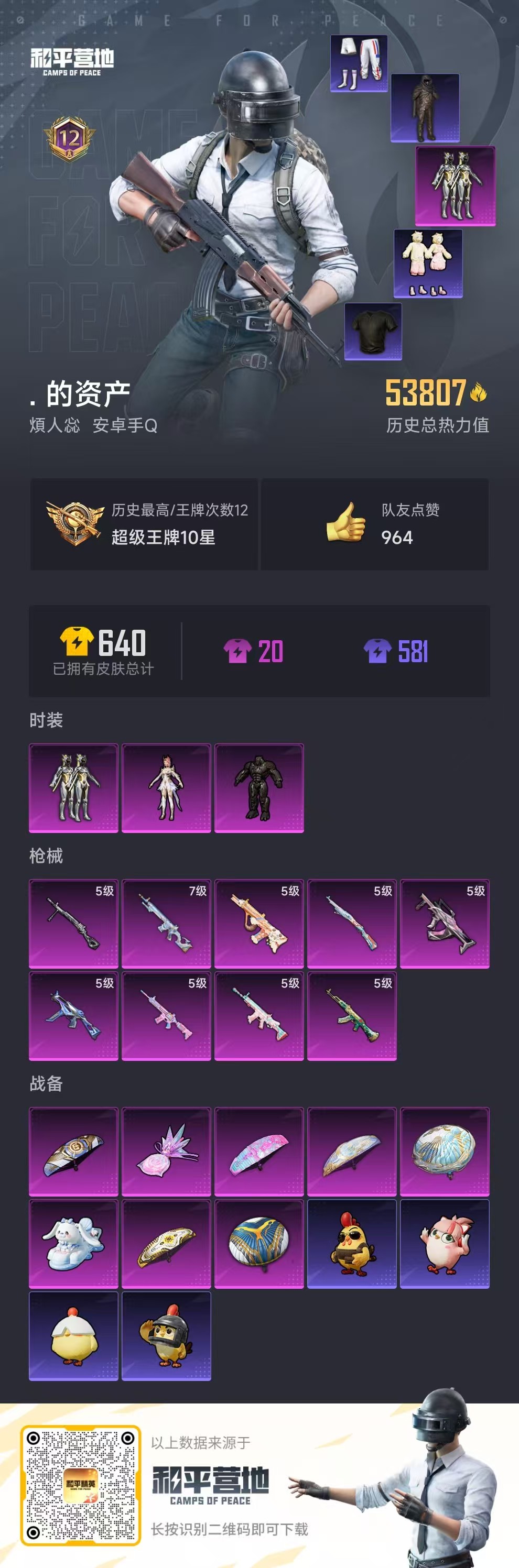 HPSJ3452568和平精英账号详情图4 HPSJ3452568和平精英账号详情图4