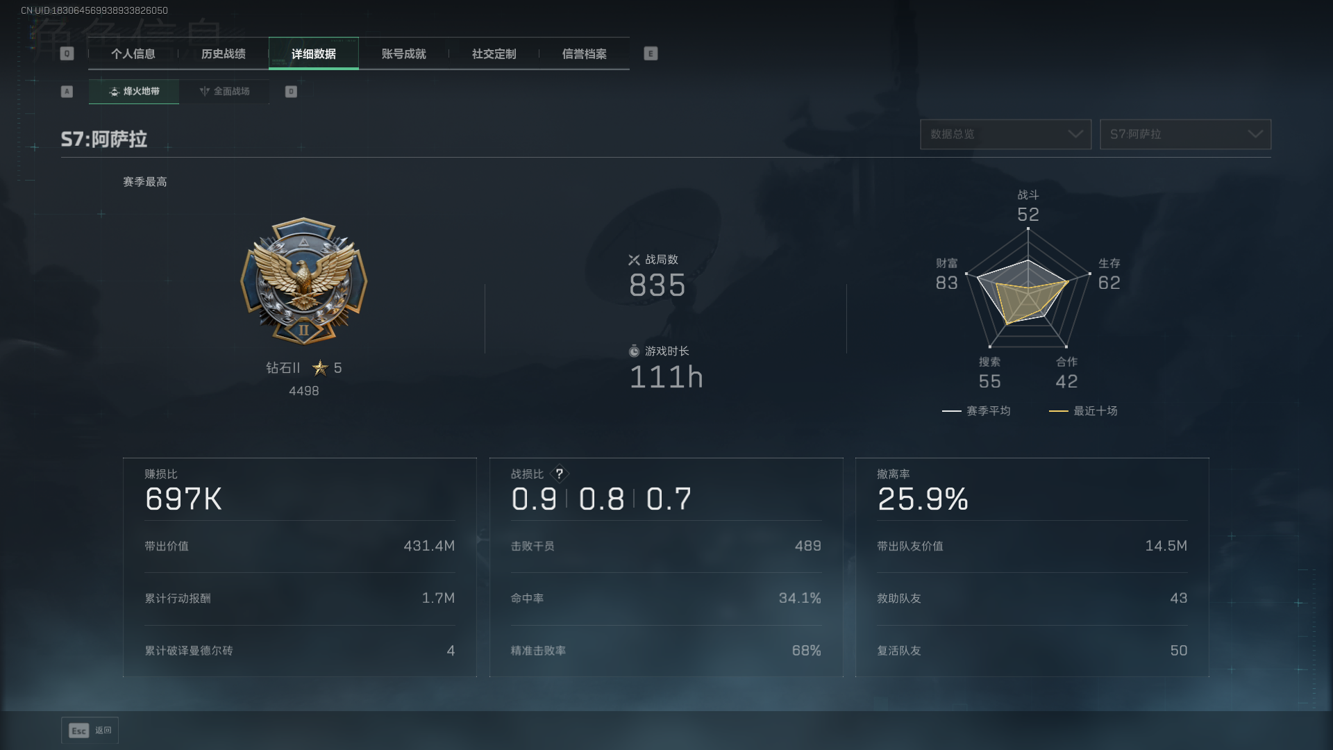 SJZCMW3100187三角洲行动账号详情图4